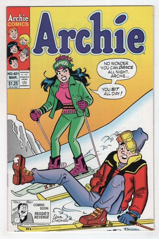 Archie 421 1994 VF Dan DeCarlo Skiing Skies Veronica