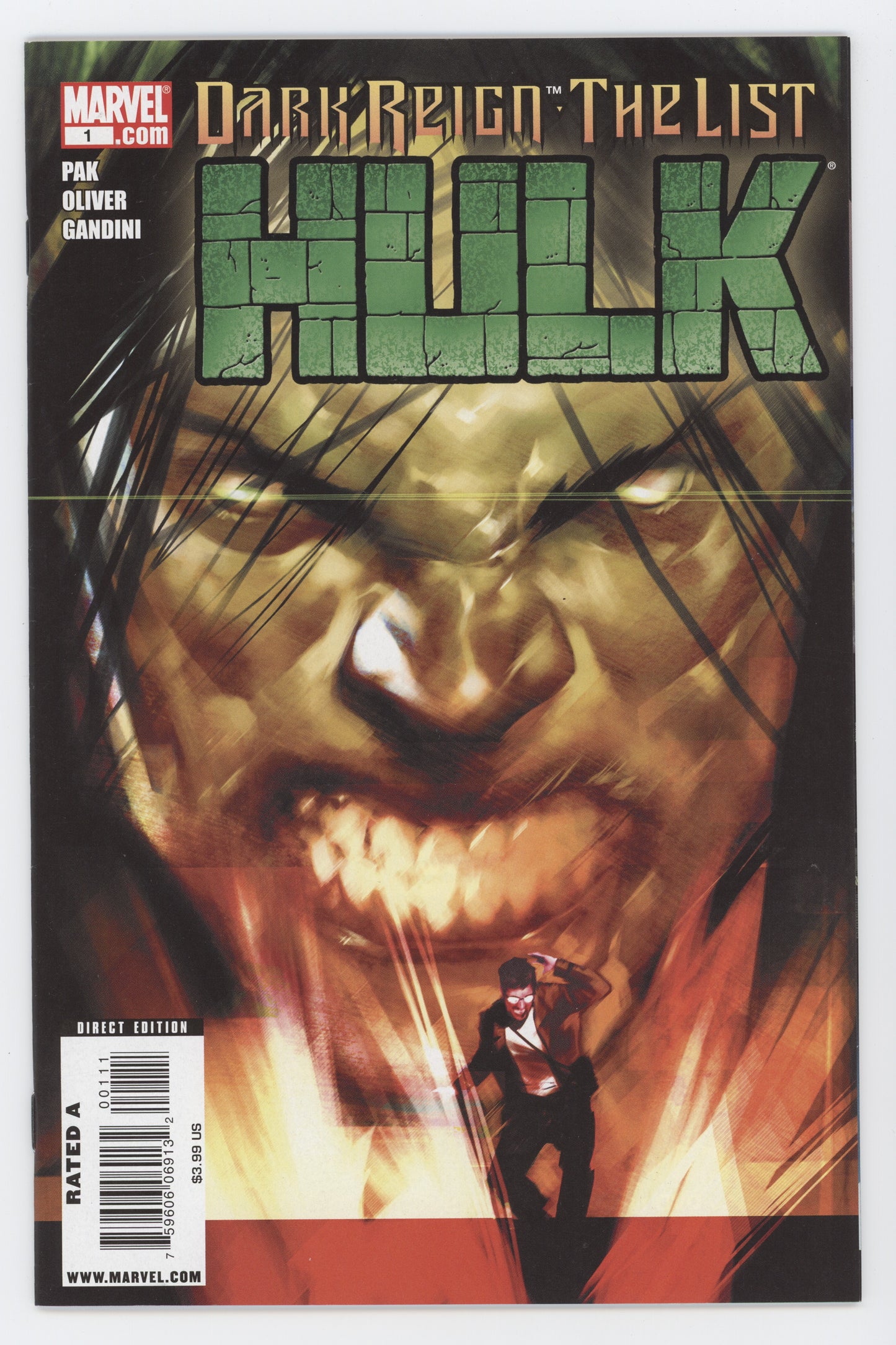 Dark Reign The List Hulk 1 A Marvel 2009 NM Ben Oliver Skaar Amazing Spider-Man 14