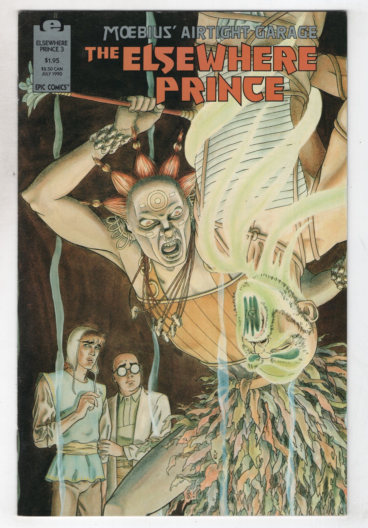 Elsewhere Prince 3 Marvel Epic 1990 VF Moebius Airtight Garage