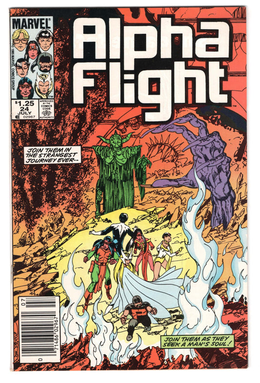 Alpha Flight 24 Marvel 1985 NM- John Byrne