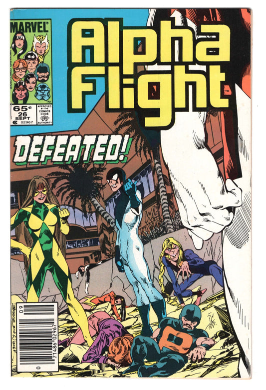 Alpha Flight 26 Marvel 1985 John Byrne