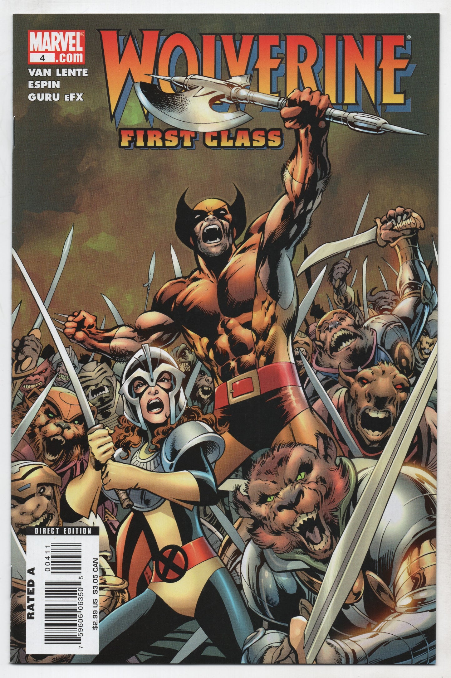 Wolverine First Class #4 MARVEL 2008 ALAN DAVIS FRED VAN LENTE