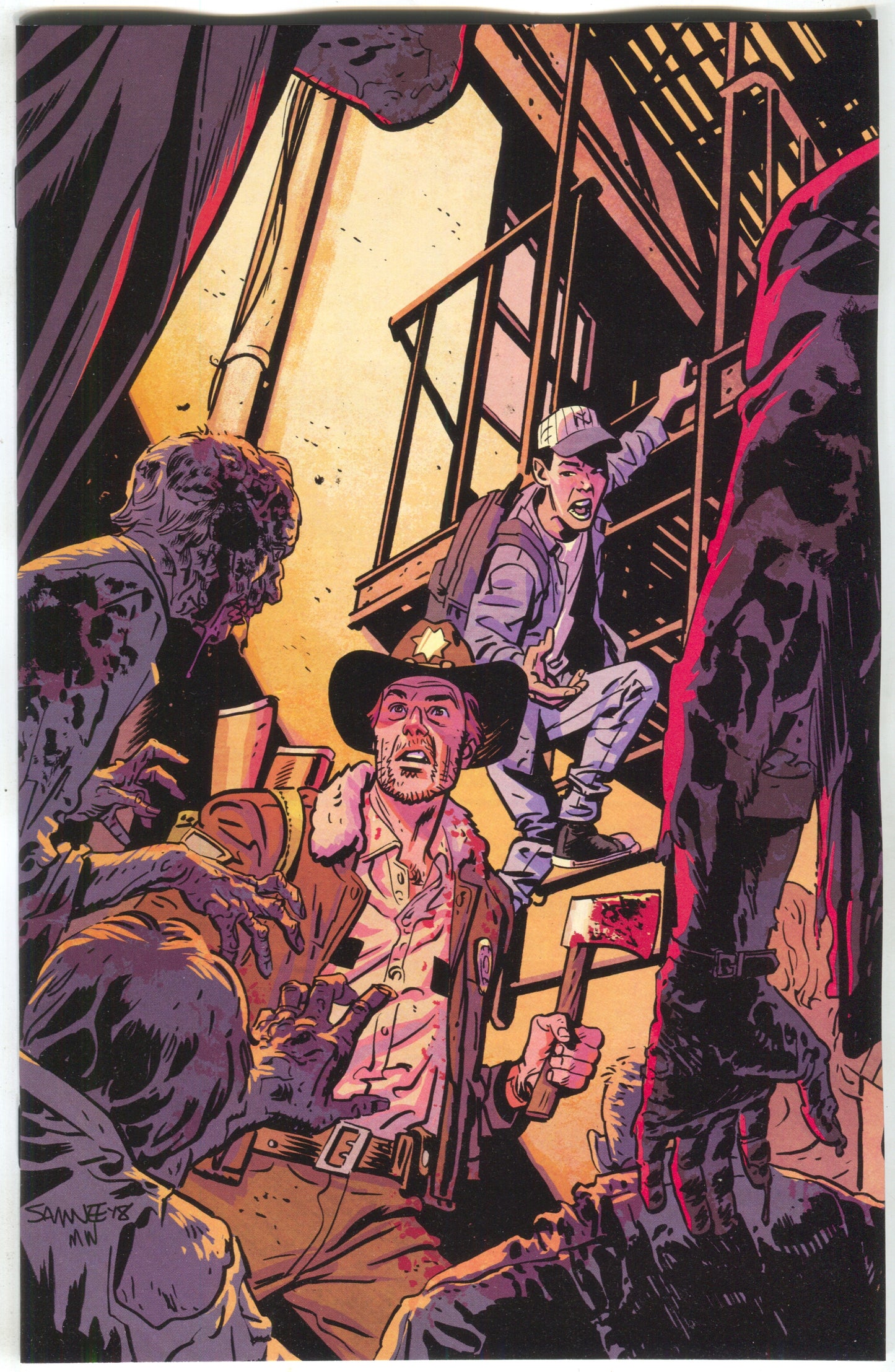 Walking Dead 2 Image 2018 15th Anniversary Chris Samnee Color Virgin Variant Blind Bag - Golden Apple Comics