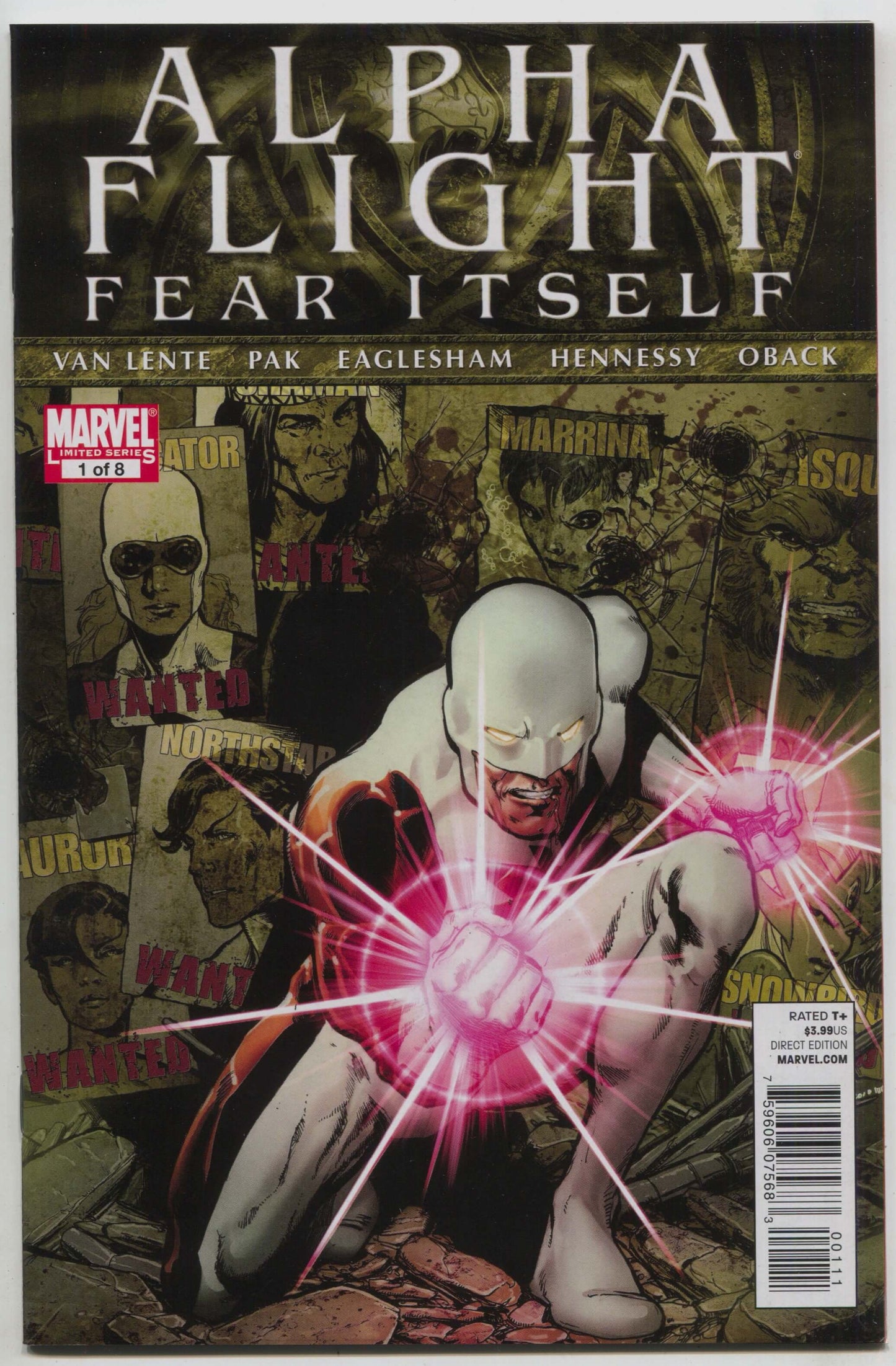 Alpha Flight 1 A Marvel 2011 NM PHIL JIMENEZ Fear Itself