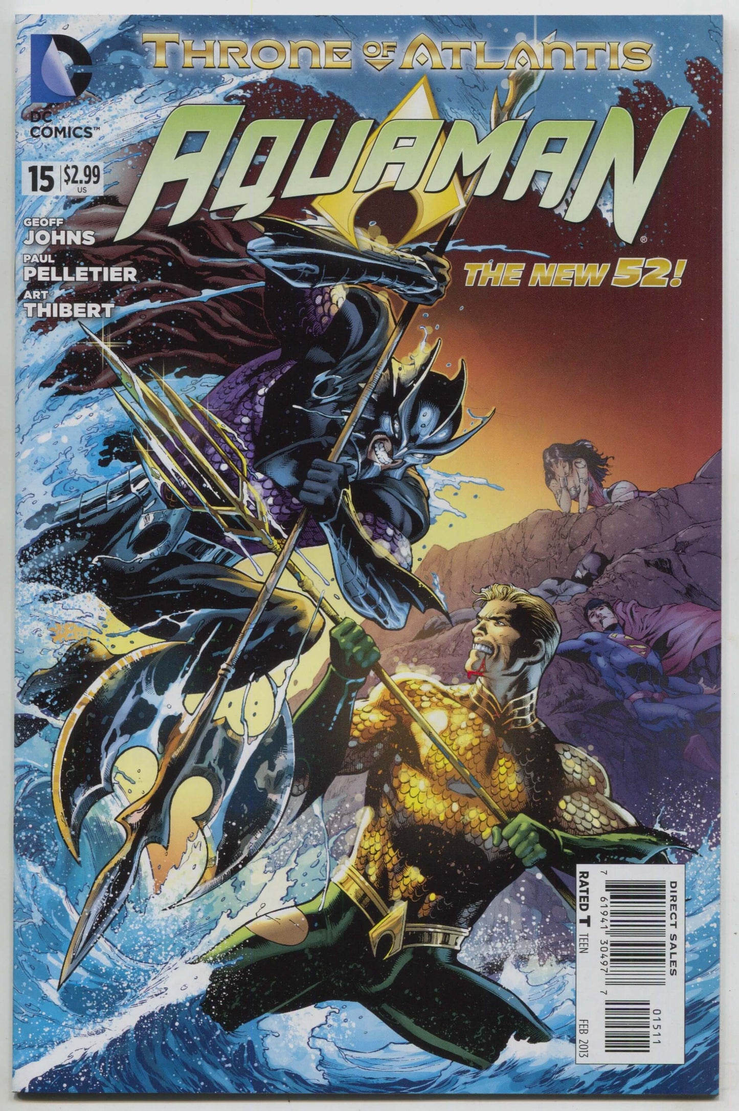 Aquaman 15 A 5th Series DC 2011 NM Eddy Barrows