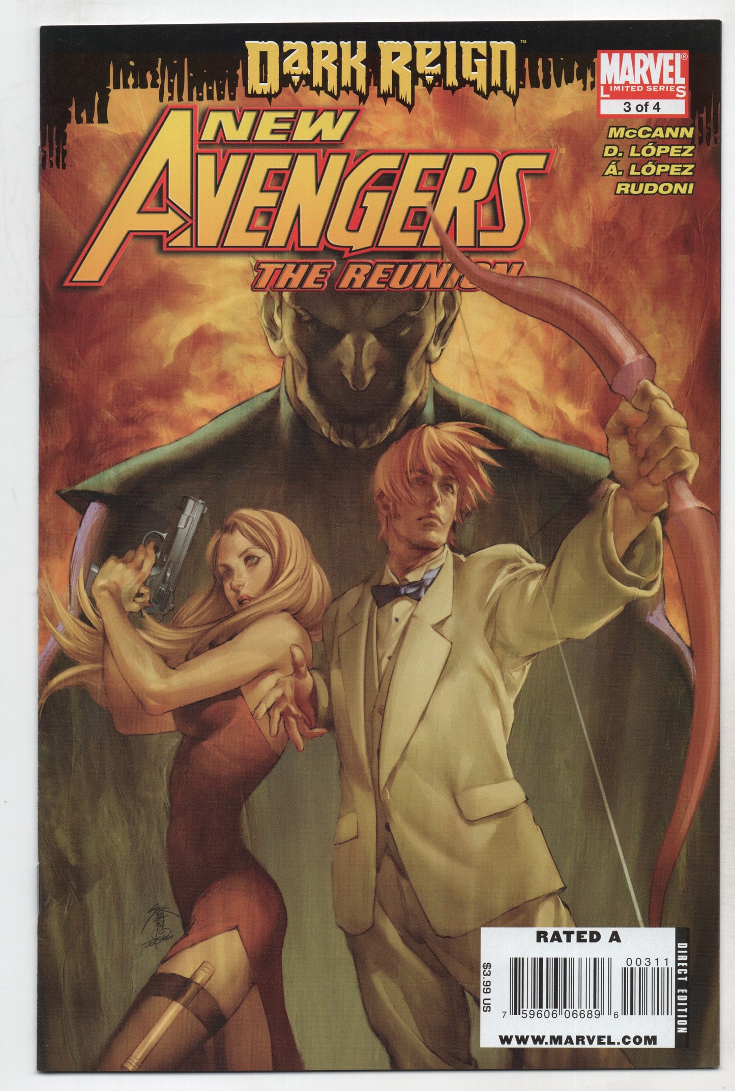 New Avengers Reunion 2 Marvel 2009 NM Jo Chen Dark Reign Mockingbird Ronin - Golden Apple Comics