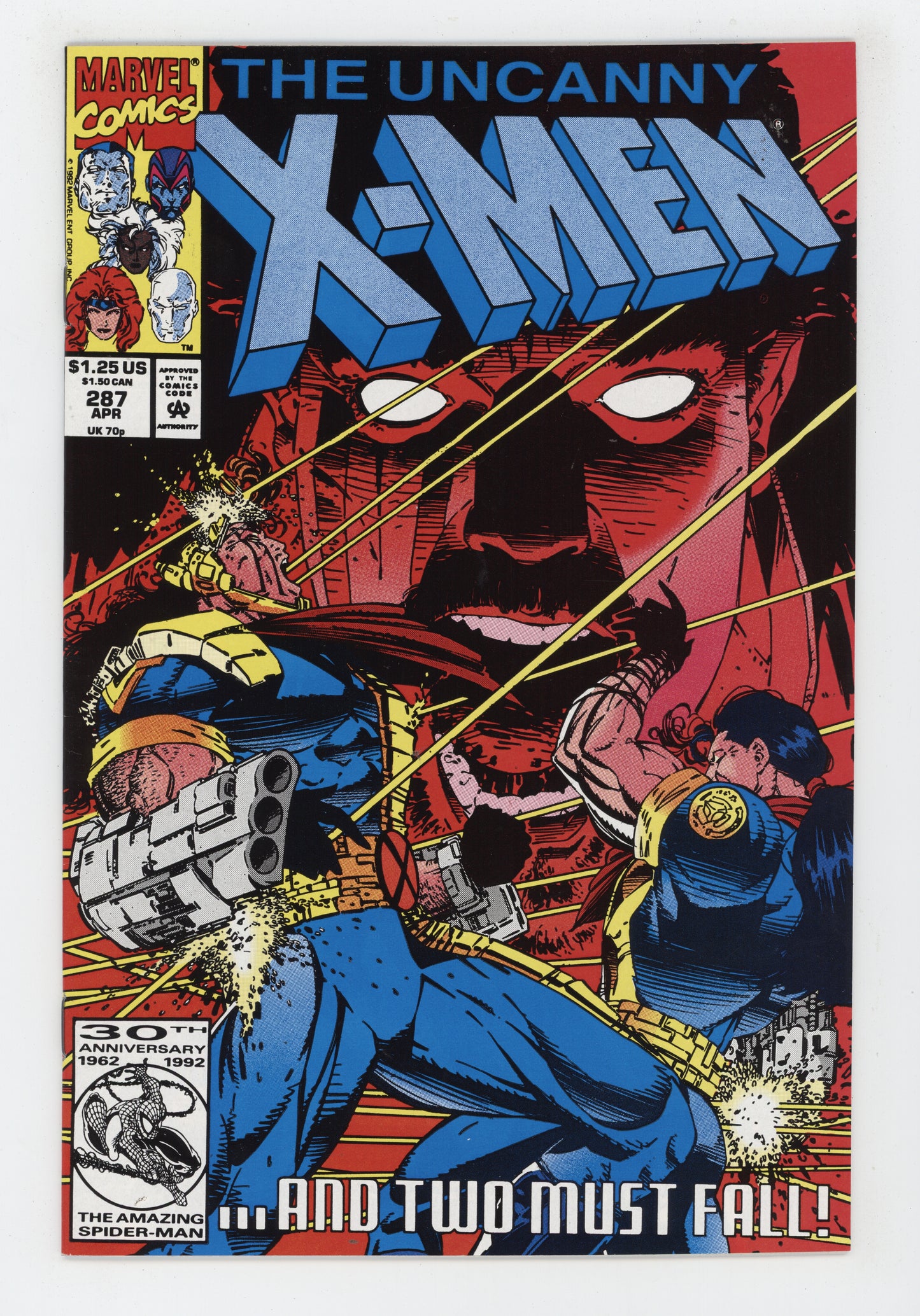 Uncanny X-Men 287 Marvel 1992 Whilce Portacio - Golden Apple Comics