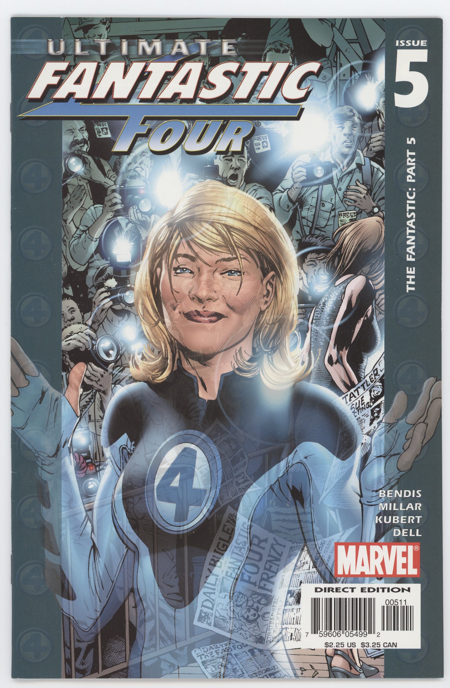 Ultimate Fantastic Four 5 Marvel 2004 NM- 9.2 Bryan Hitch Brian Michael Bendis - Golden Apple Comics
