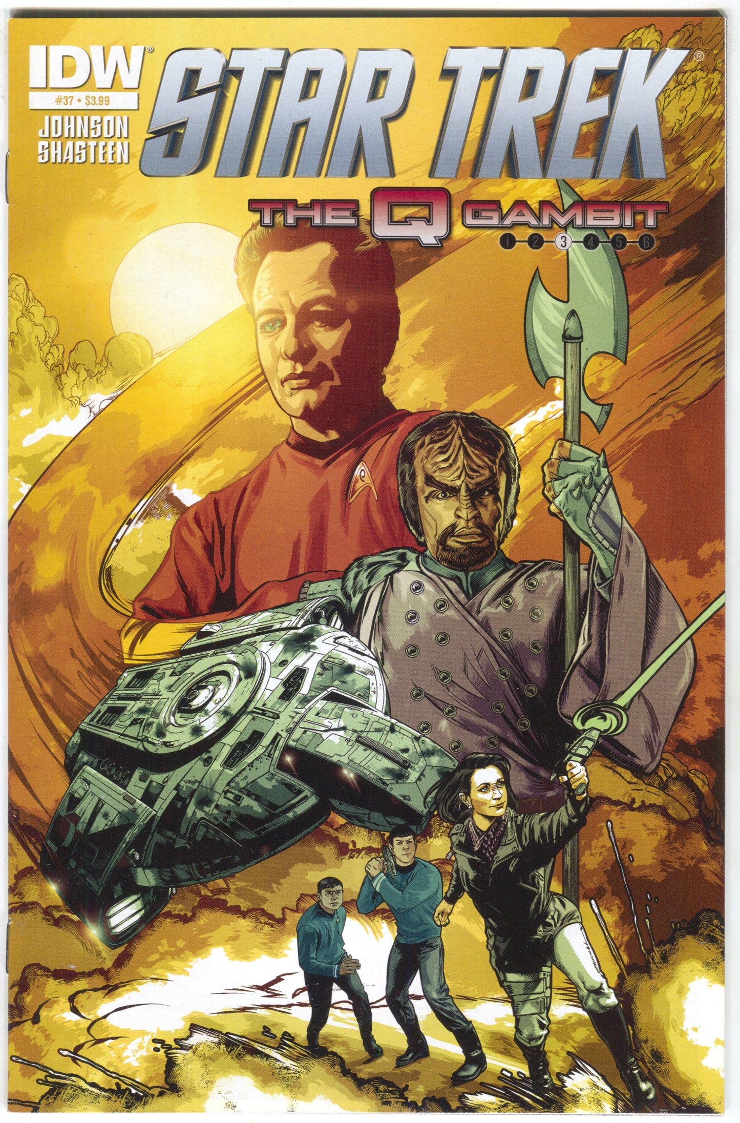 Star Trek 37 A IDW 2014 NM Tony Shasteen - Golden Apple Comics