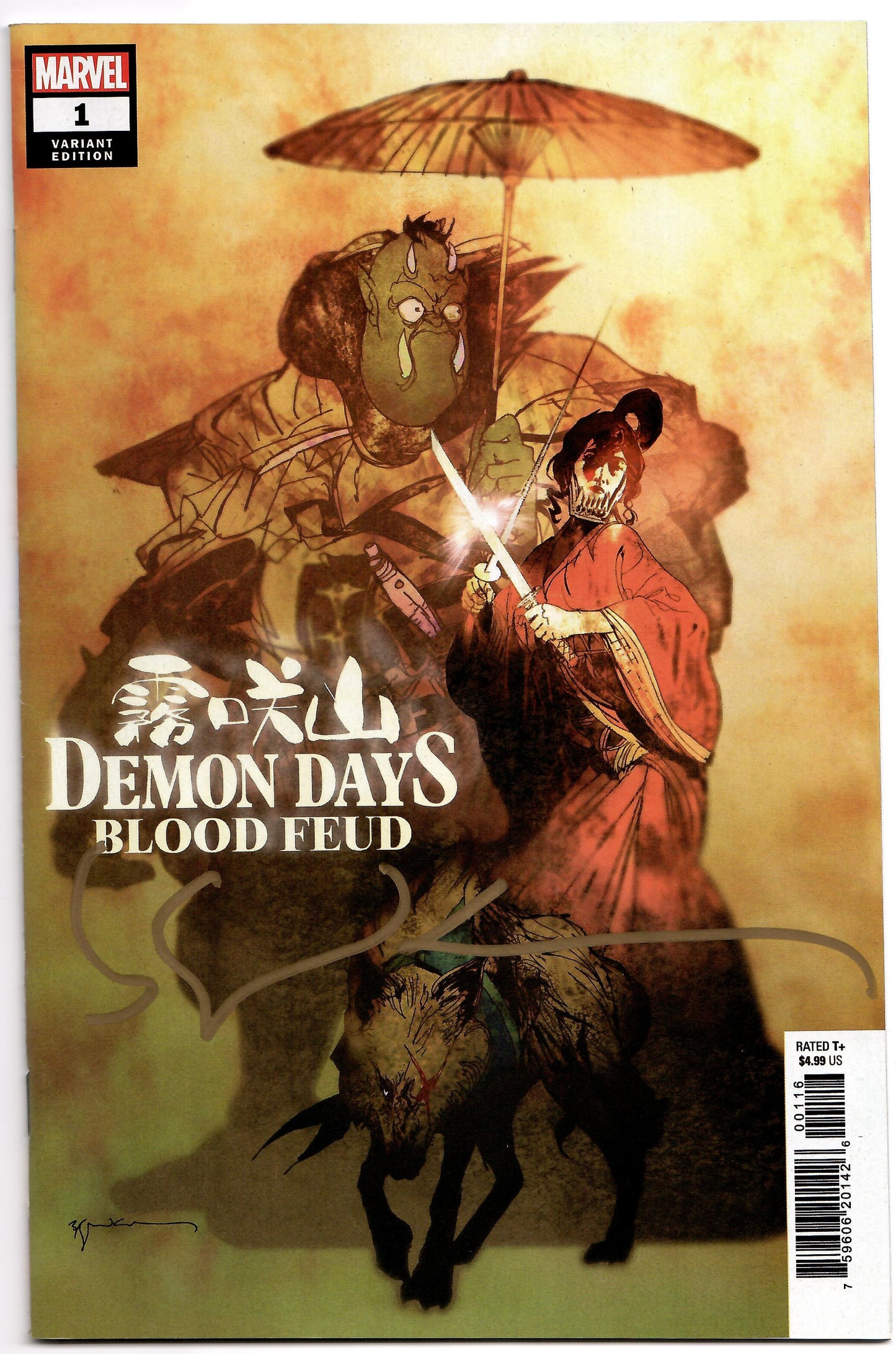 Demon Days Blood Feud #1 C Bill Sienkiewicz SIGNED Variant (03/09/2022) Marvel - Golden Apple Comics