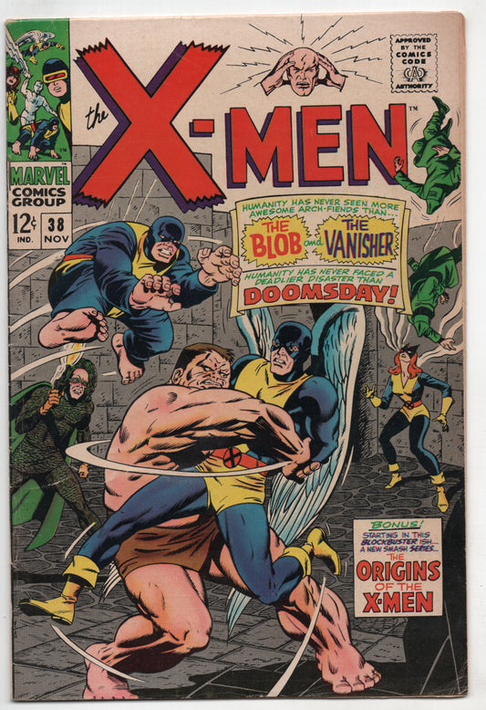 Uncanny X-Men 38 Marvel 1967 FN Blob Vanisher Roy Thomas