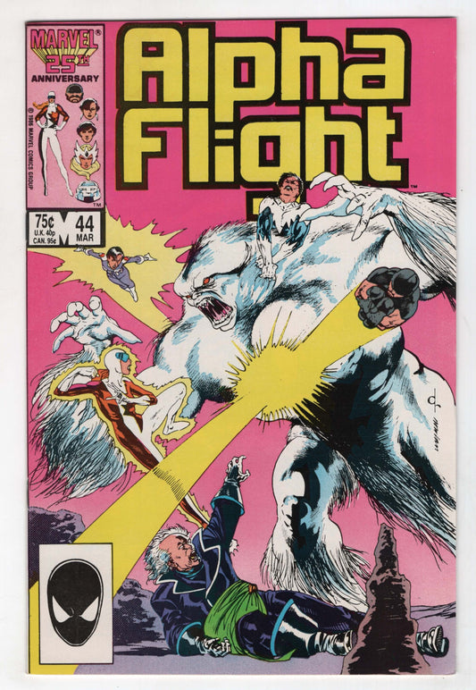 Alpha Flight 44 Marvel 1987 Purple Girl
