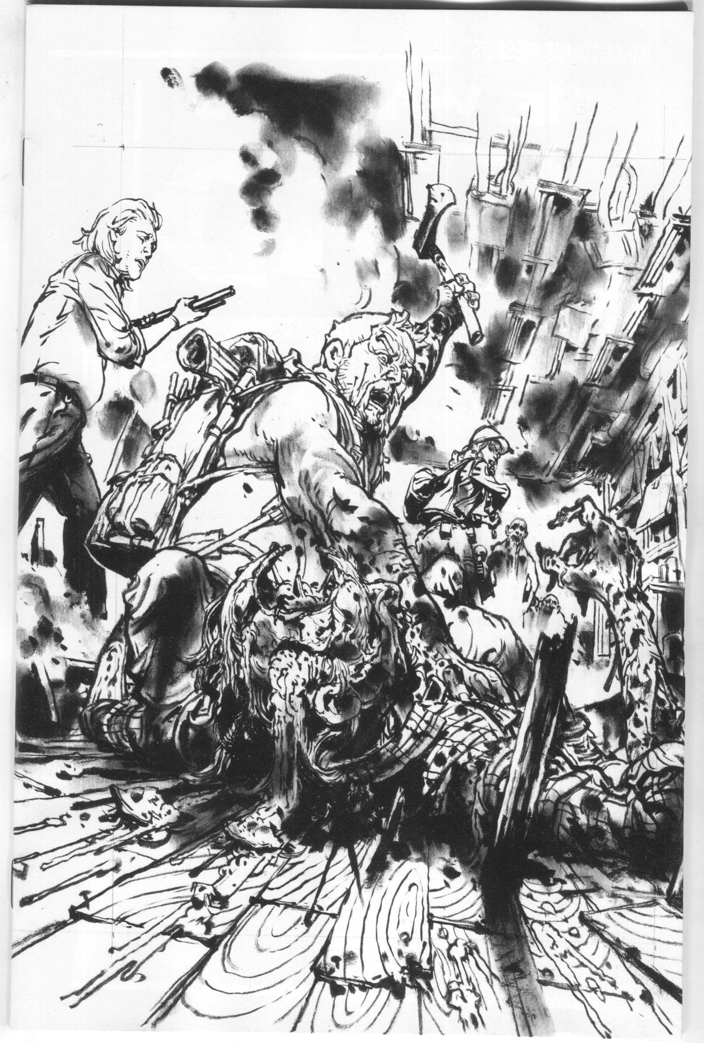 Walking Dead 53 Image 2018 15th Anniversary Kim Jung Gi BW Virgin Variant Blind Bag