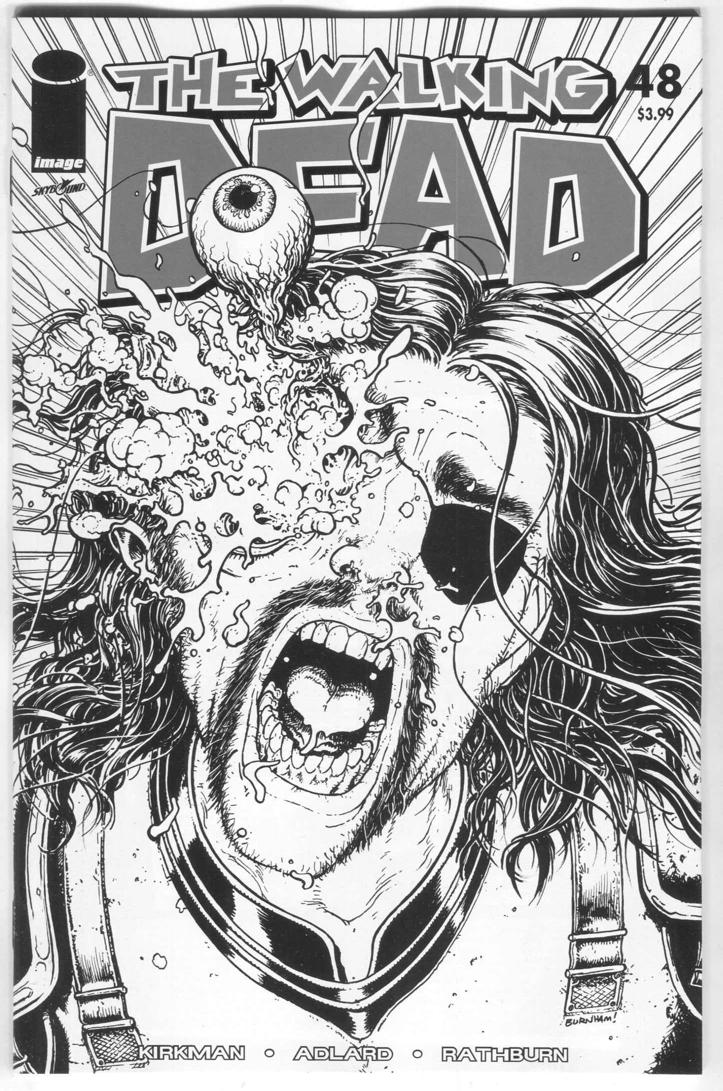 Walking Dead 48 Image 2018 15th Anniversary Chris Burnham B&W Variant Blind Bag - Golden Apple Comics