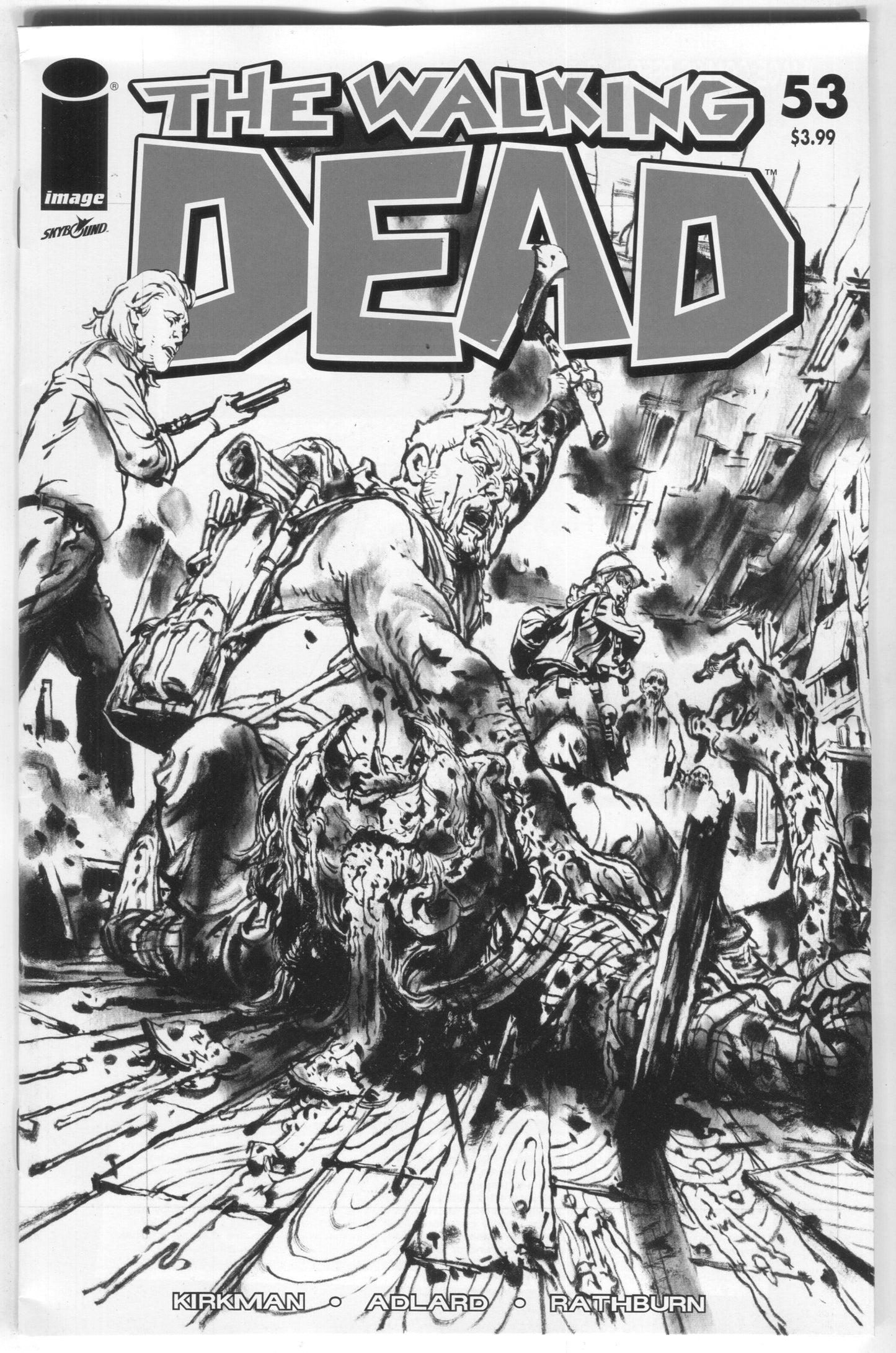 Walking Dead 53 Image 2018 15th Anniversary Kim Jung Gi B&W Variant Blind Bag