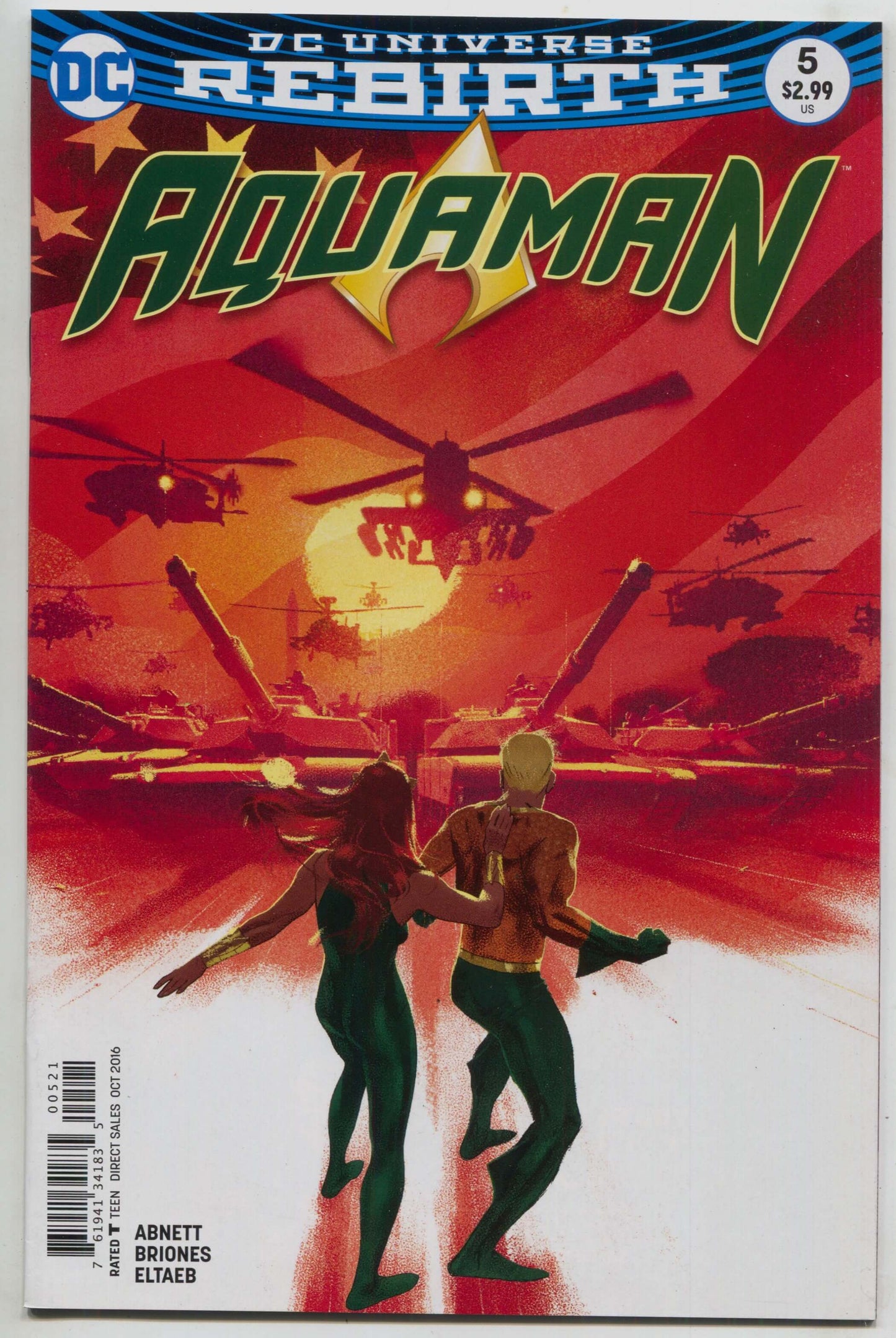 Aquaman 5 B 6th Series DC 2016 NM Joshua Middleton Variant