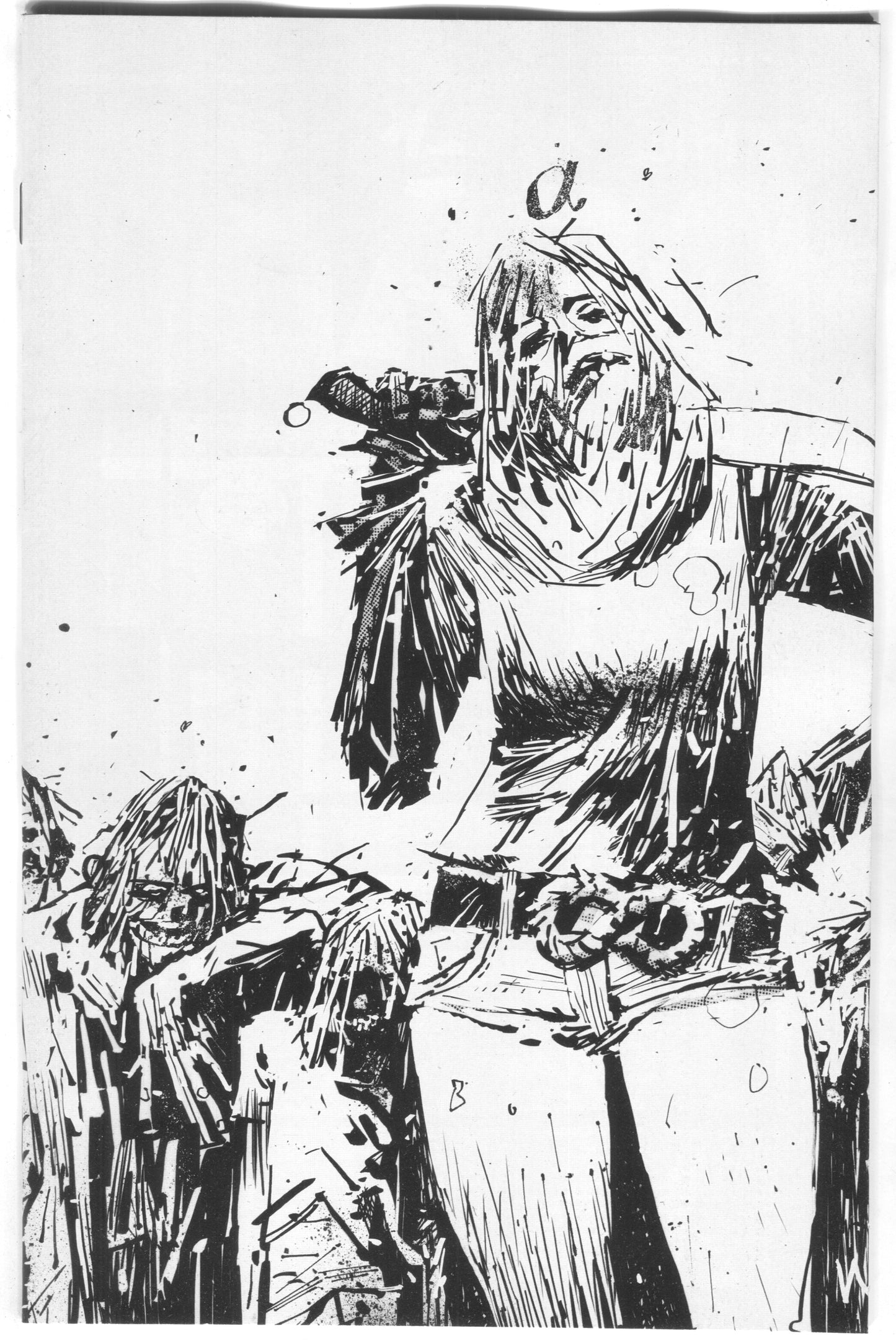 Walking Dead 132 Image 2018 15th Anniversary Ashley Wood BW Virgin Variant Blind Bag - Golden Apple Comics