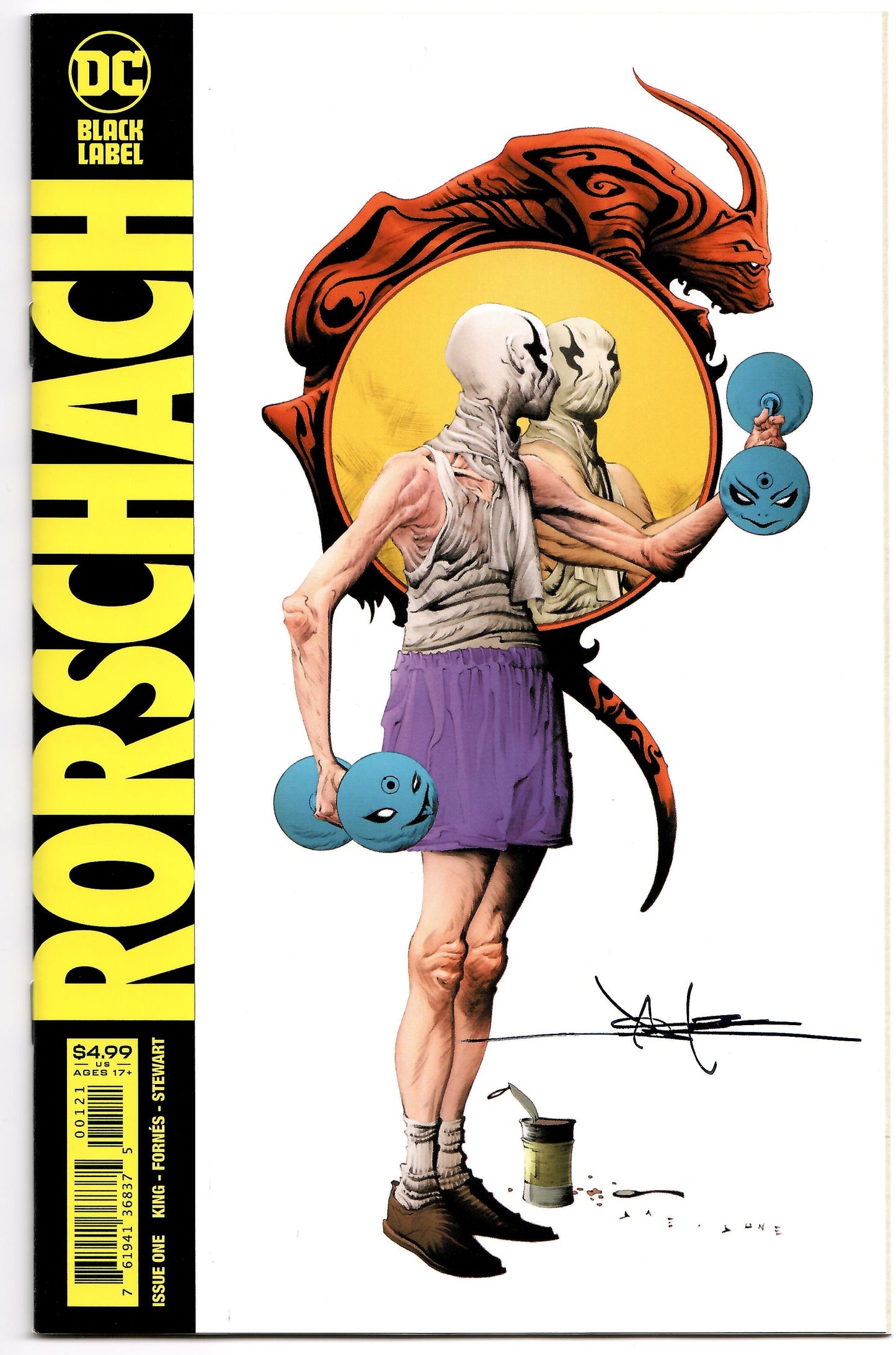 Rorschach #1 B (of 12) Jae Lee SIGNED Variant Watchmen (10/14/2020) DC