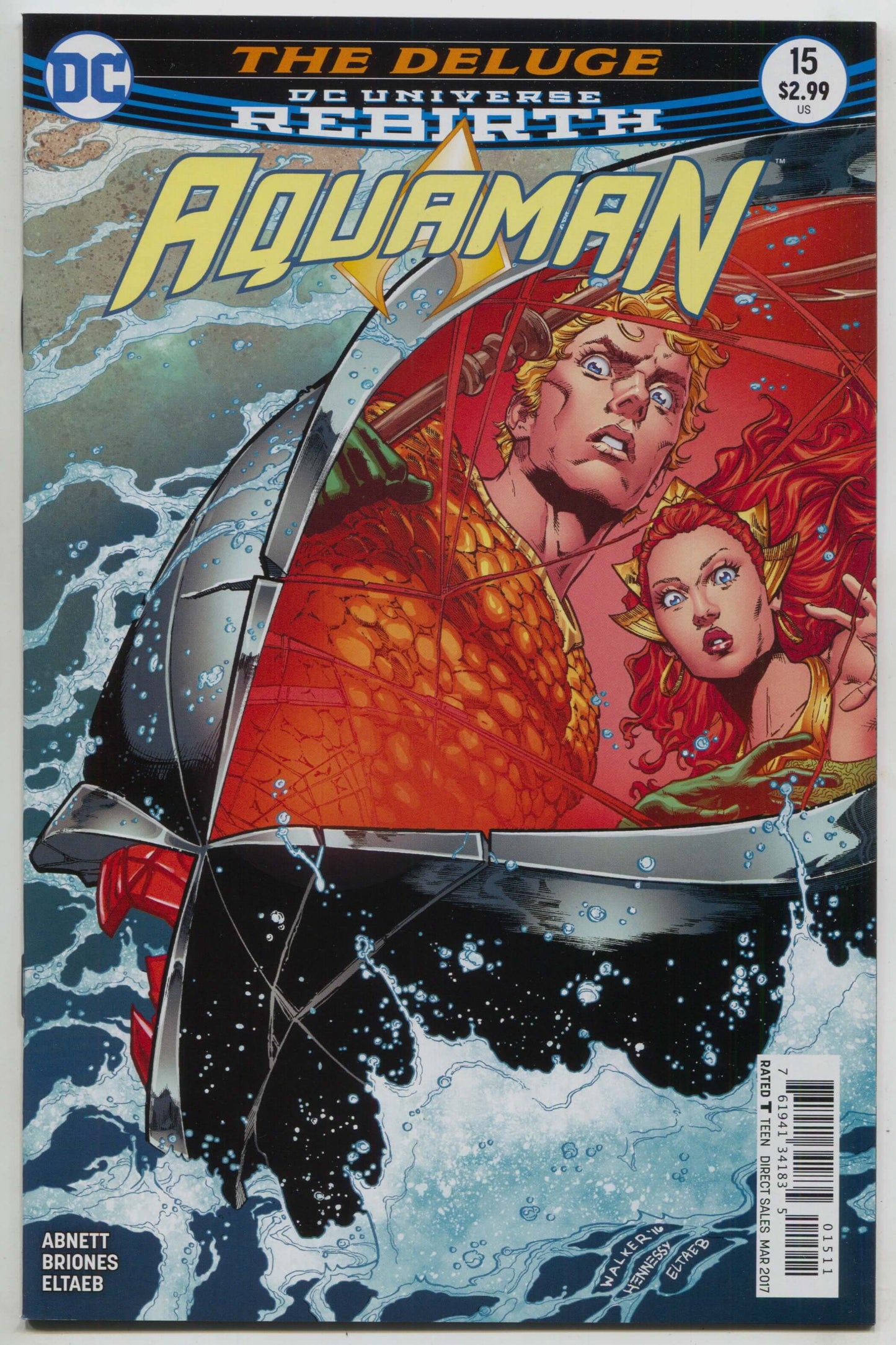 Aquaman 15 A 6th Series DC 2016 NM Brad Walker - Golden Apple Comics