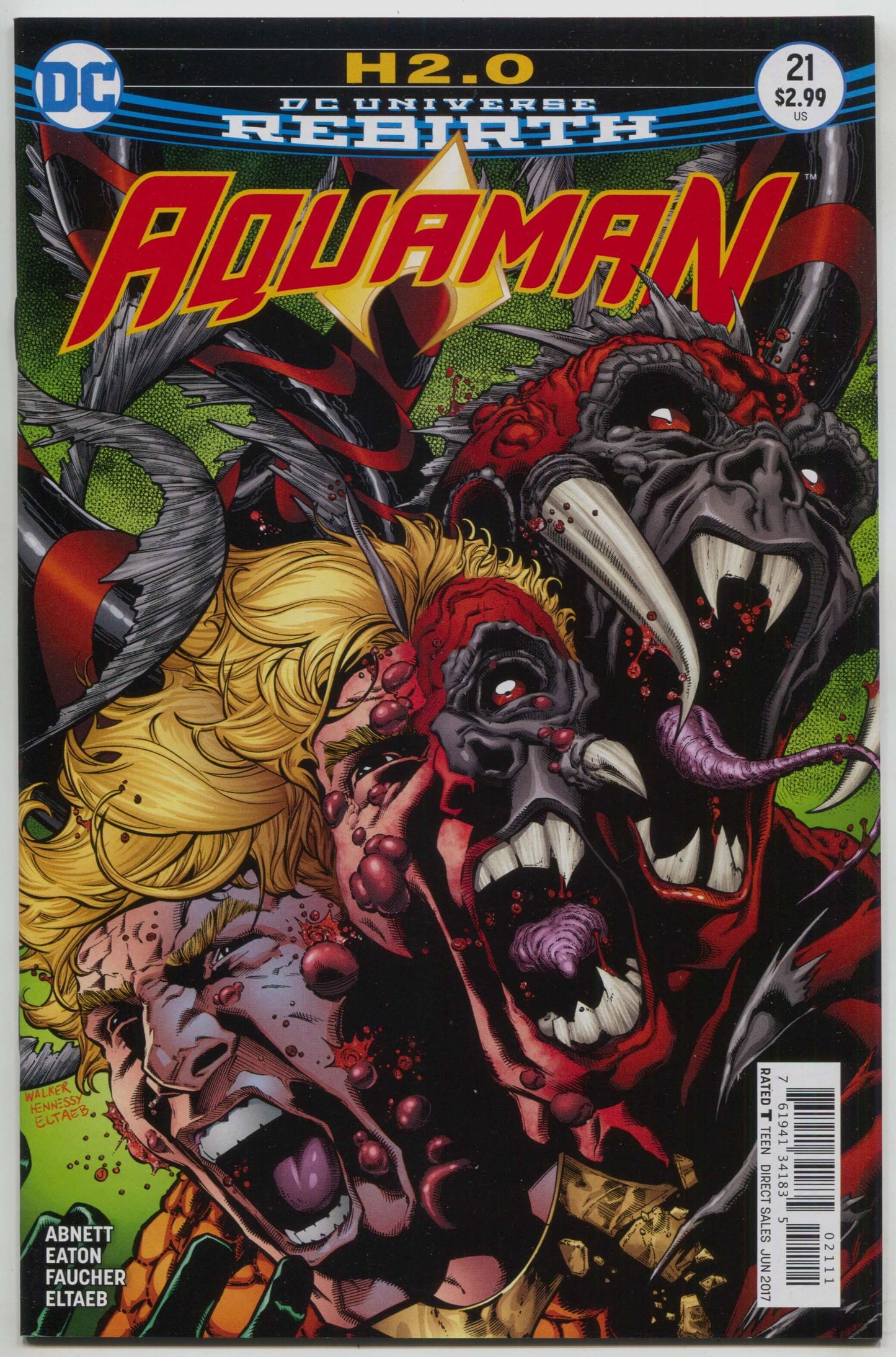 Aquaman 21 A 6th Series DC 2016 NM Brad Walker - Golden Apple Comics