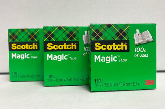 Comic Supplies Scotch Magic Tape Refill 3/4" x 1500 XL Jumbo Roll