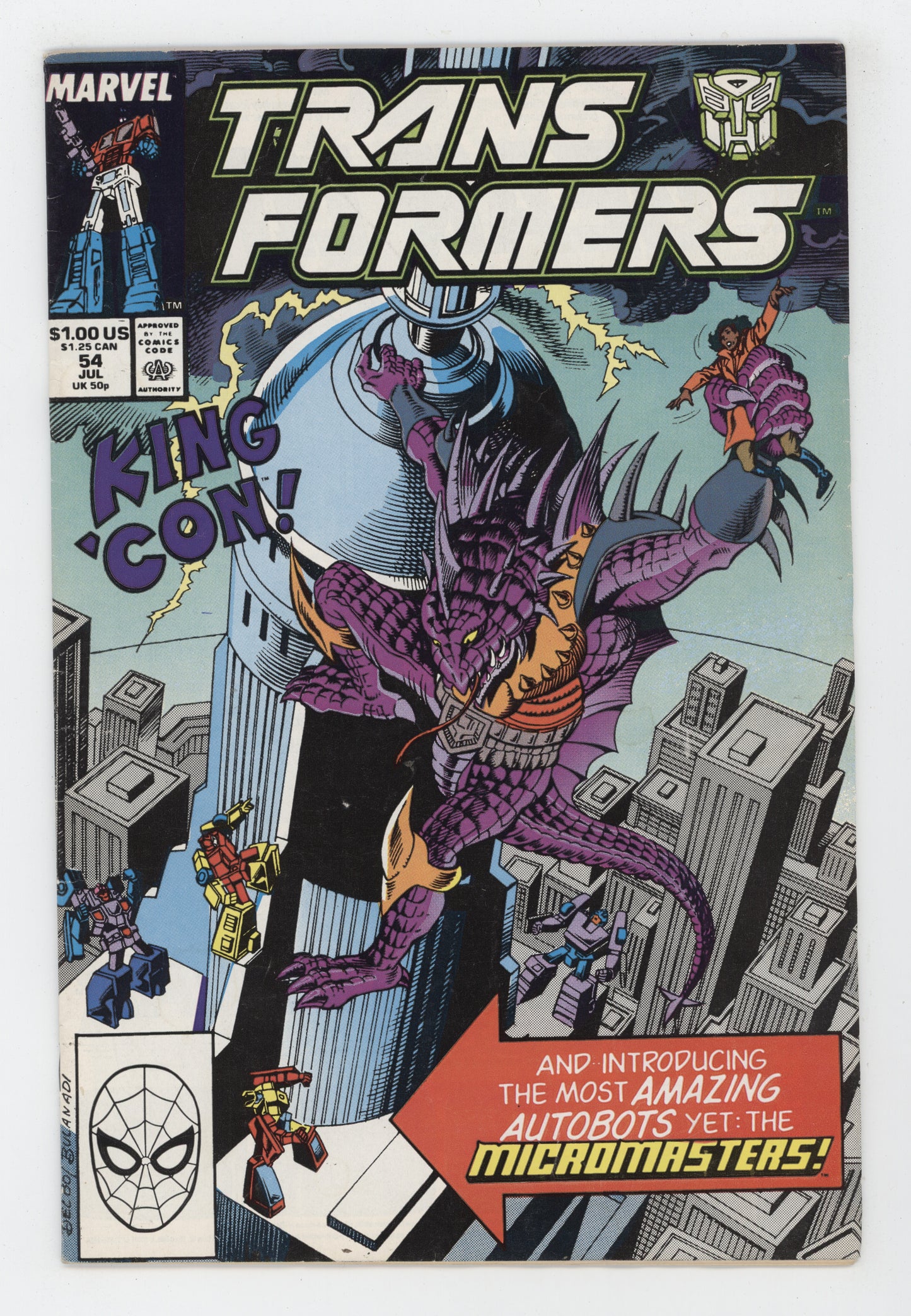 Transformers 54 1989 Jose Delbo Bob Budiansky Micromasters King Kong