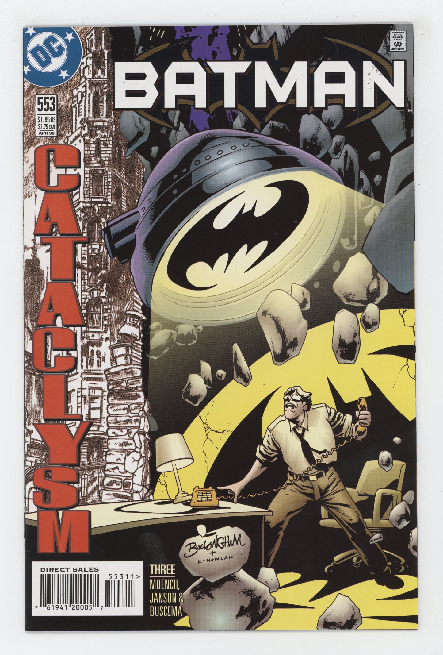 Batman 553 DC 1998 Mark Buckingham Doug Moench Cataclysm 3 - Golden Apple Comics
