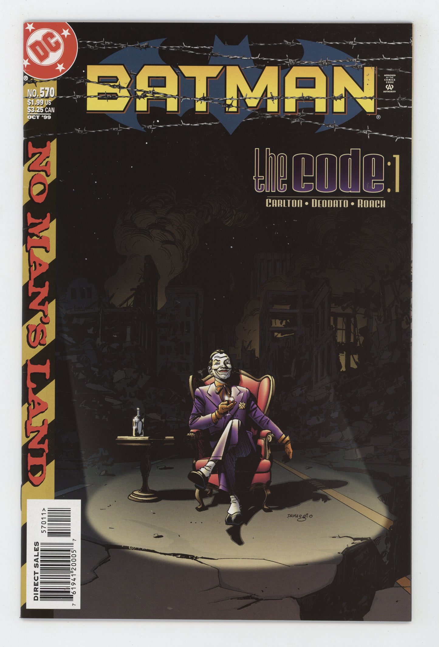 Batman 570 DC 1999 Rodolfo Damaggio Bronwyn Carlton No Mans Land 42 Harley Quinn