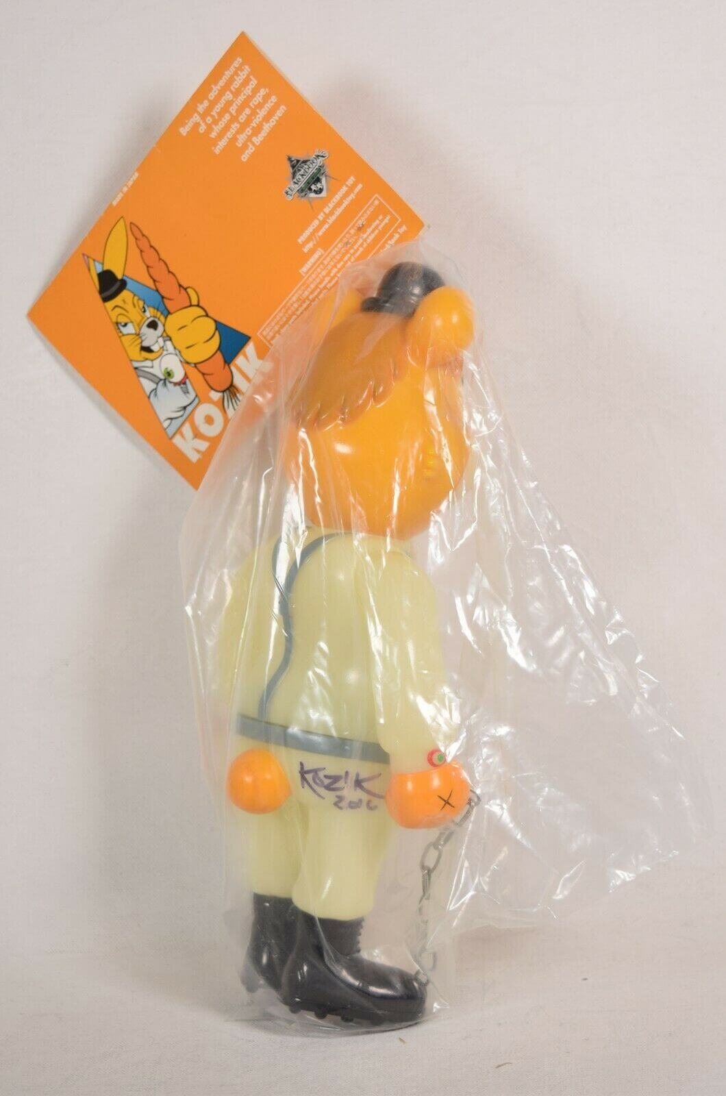 A Clockwork Carrot Dim Glow In Dark Vinyl Toy Blackbook Signed Frank Kozik