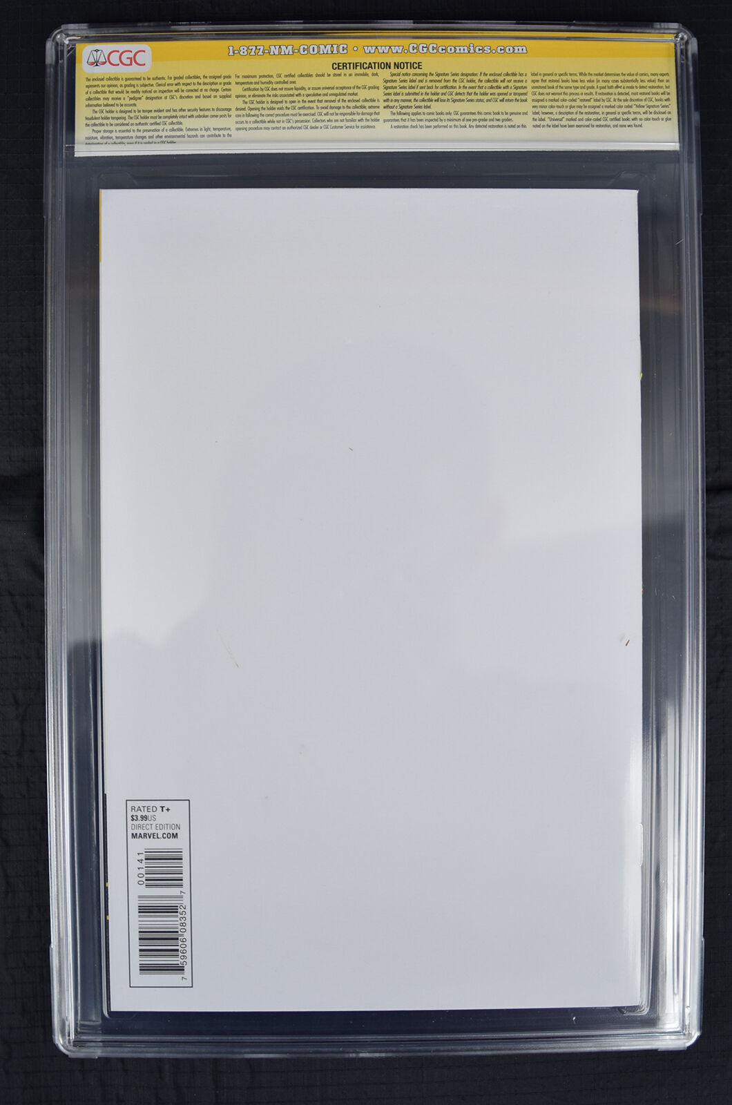 New Avengers 1 CGC SS 9.8 Tone Rodriguez John Carpenter Snake Plissken Sketch