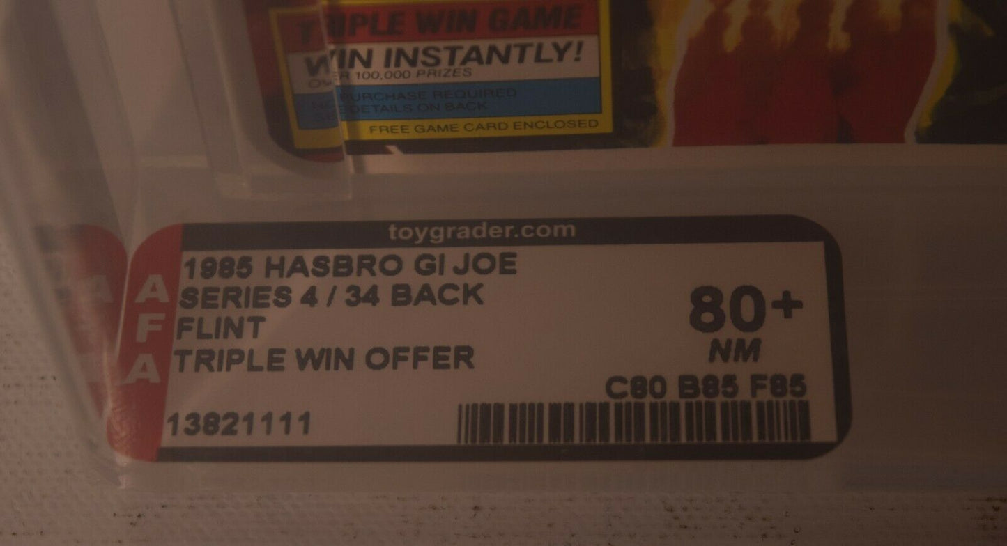 GI Joe ARAH Flint Warrant Officer Action Figure Hasbro 1985 AFA 80+
