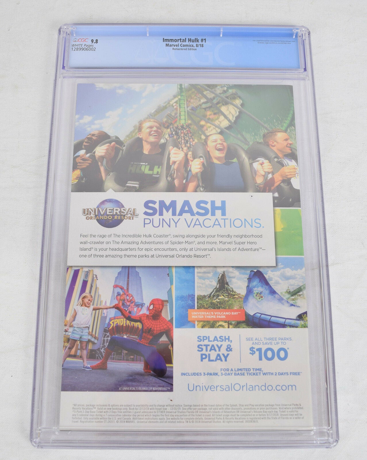 Immortal Hulk 1 Marvel 2018 CGC 9.8 1:500 Sal Buscema Remastered Variant - Golden Apple Comics