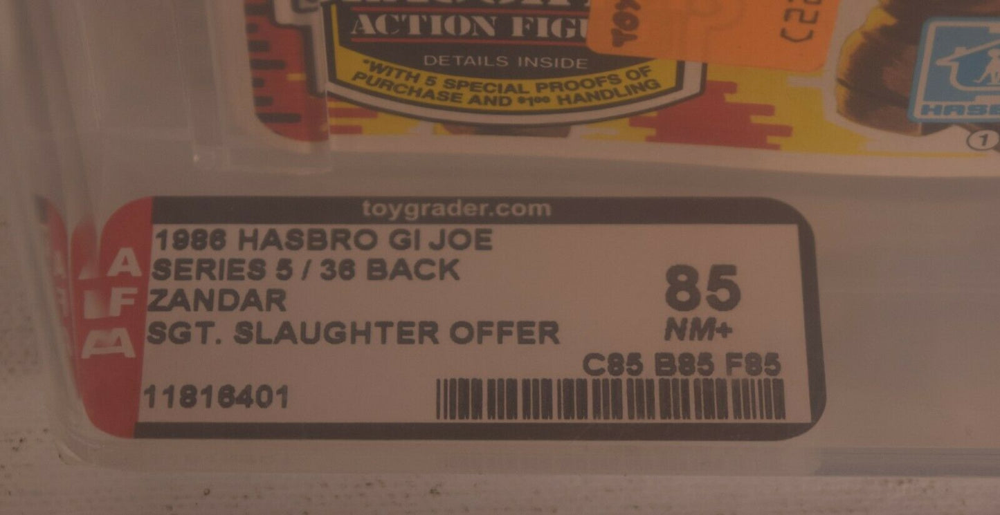 GI Joe ARAH Zandar Zartan Brother Action Figure Hasbro 1986 AFA 85