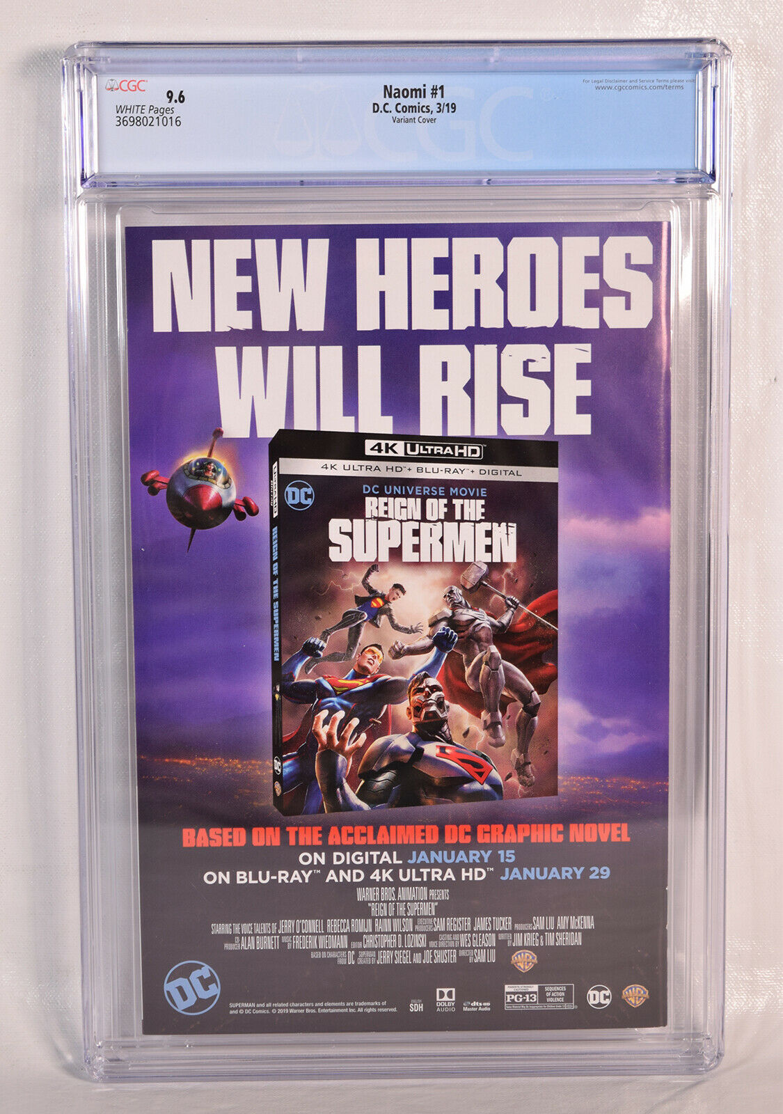 Naomi 1 B DC 2019 CGC 9.6 1st Print Emanuela Lupacchino Brian Michael Bendis