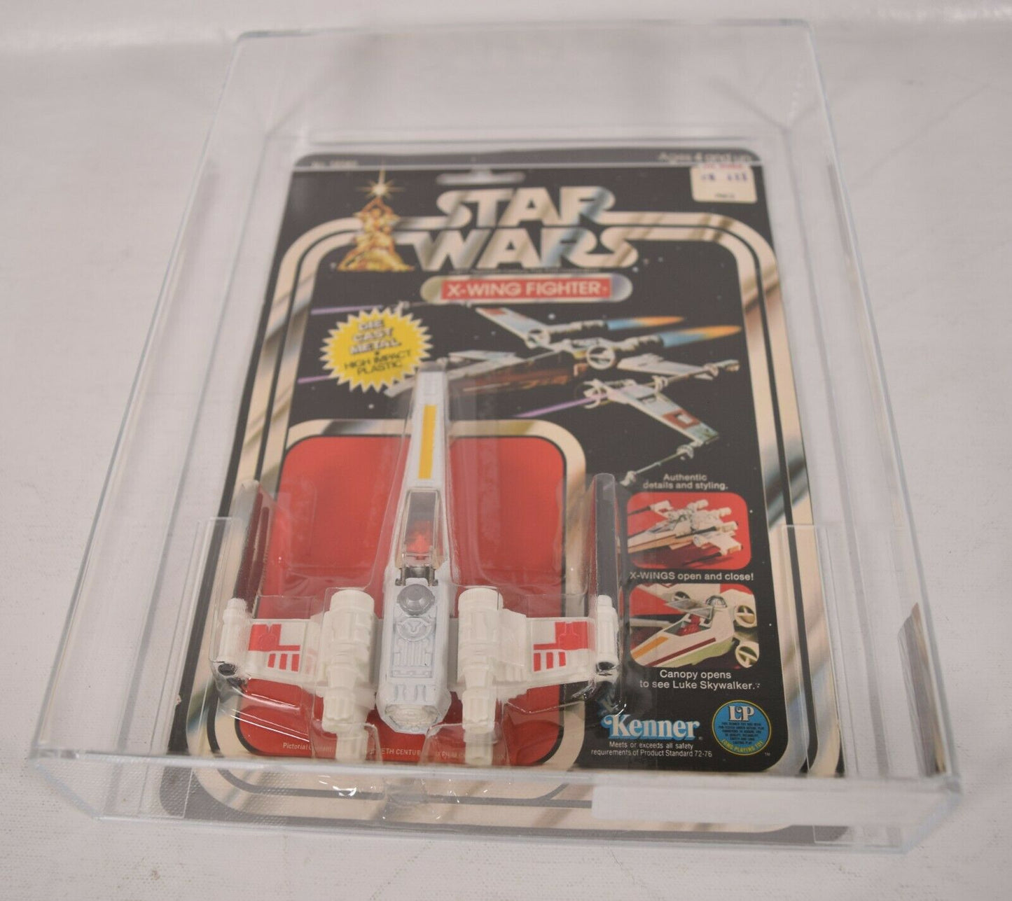 Star Wars X-Wing Die Cast Metal Kenner 1978 MOC 12 Back AFA DCA 85