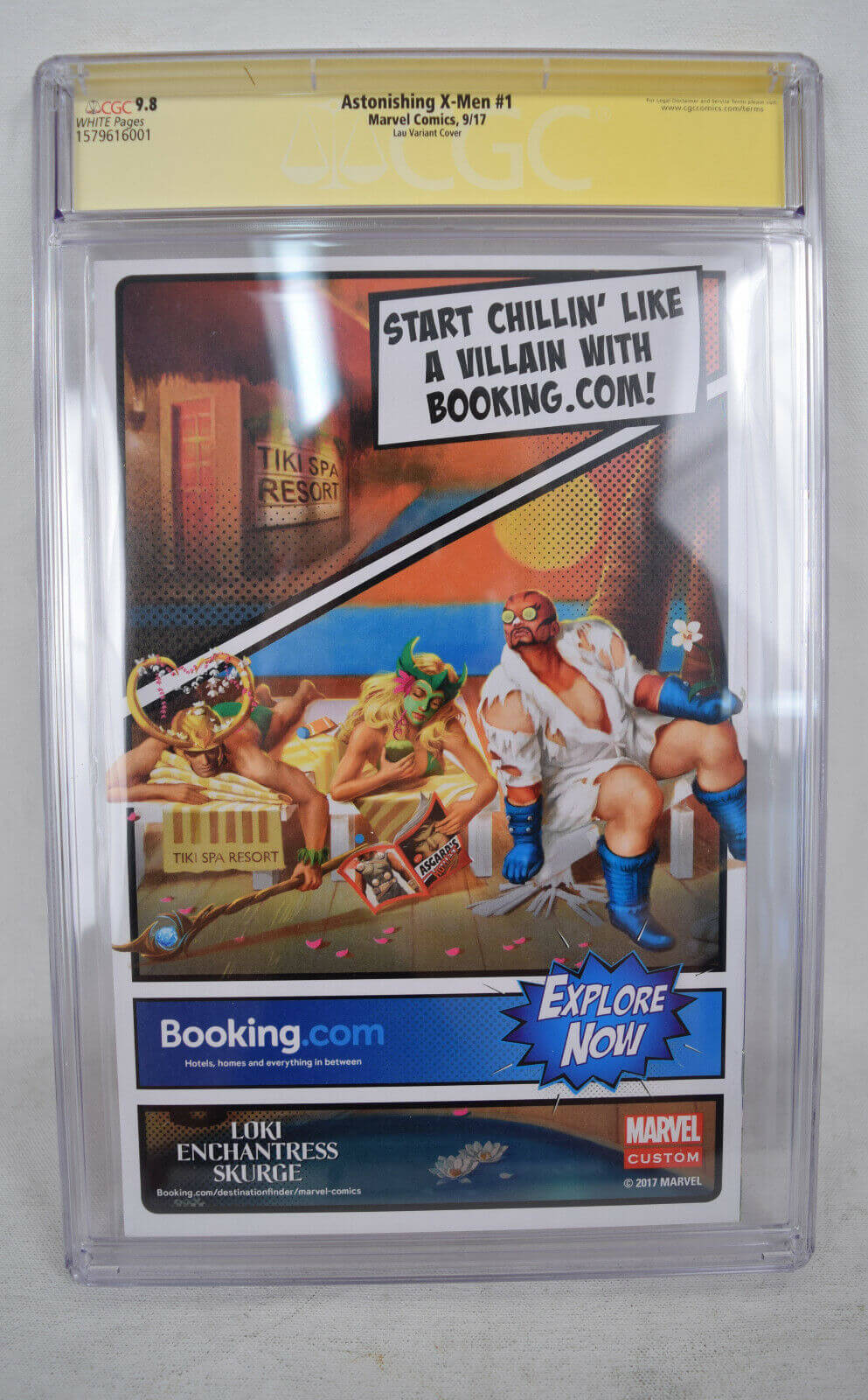 Astonishing X-Men 1 2017 CGC SS 9.8 Signed Stanley Lau Artgerm 1:100 Variant