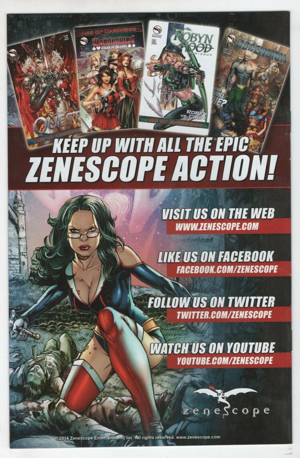 Grimm Fairy Tales Helsing 4 C Zenescope 2014 NM Jamie Tyndall Variant - Golden Apple Comics