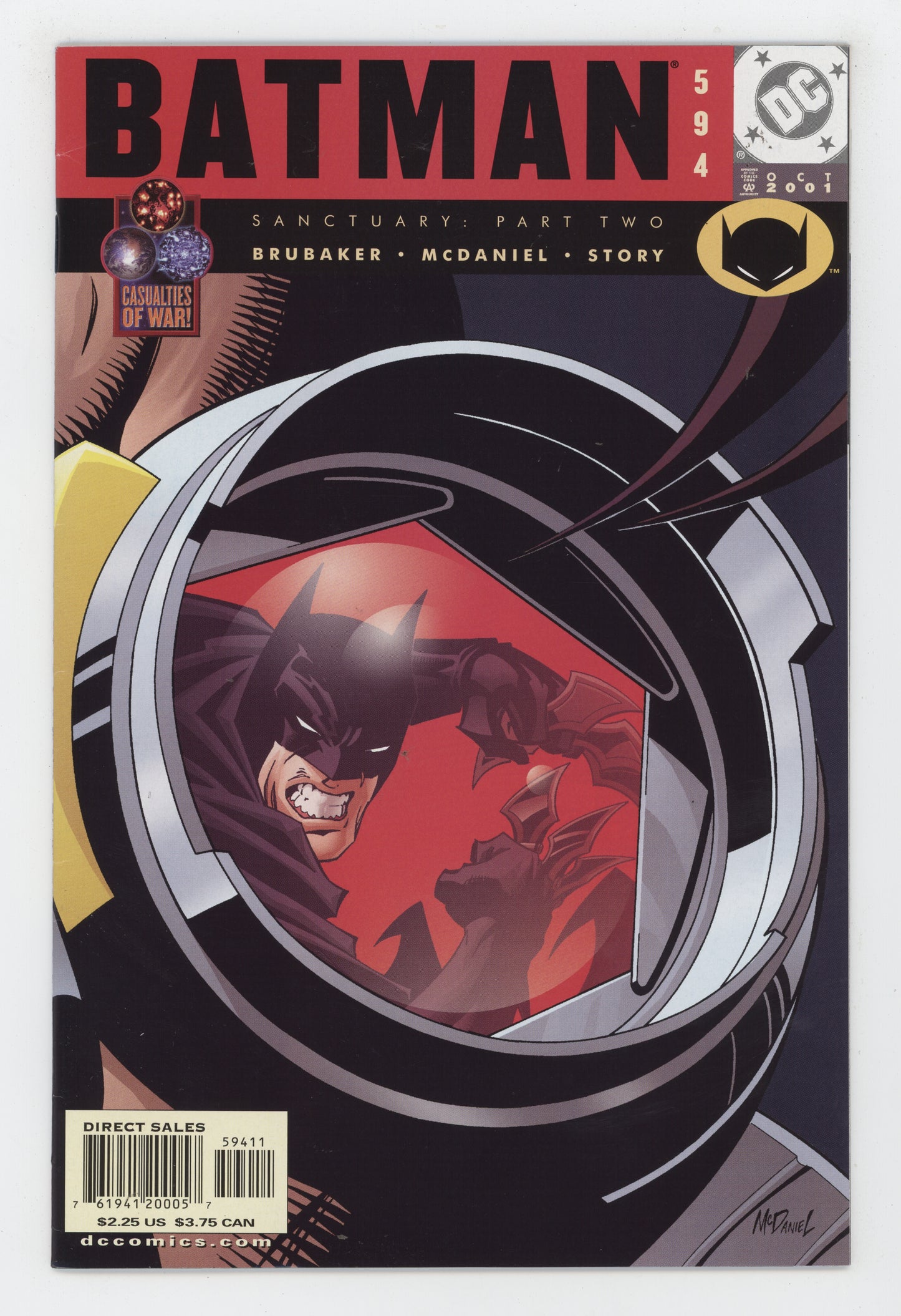 Batman 594 DC 2001 Scott McDaniel Ed Brubaker Our Worlds At War 34 - Golden Apple Comics