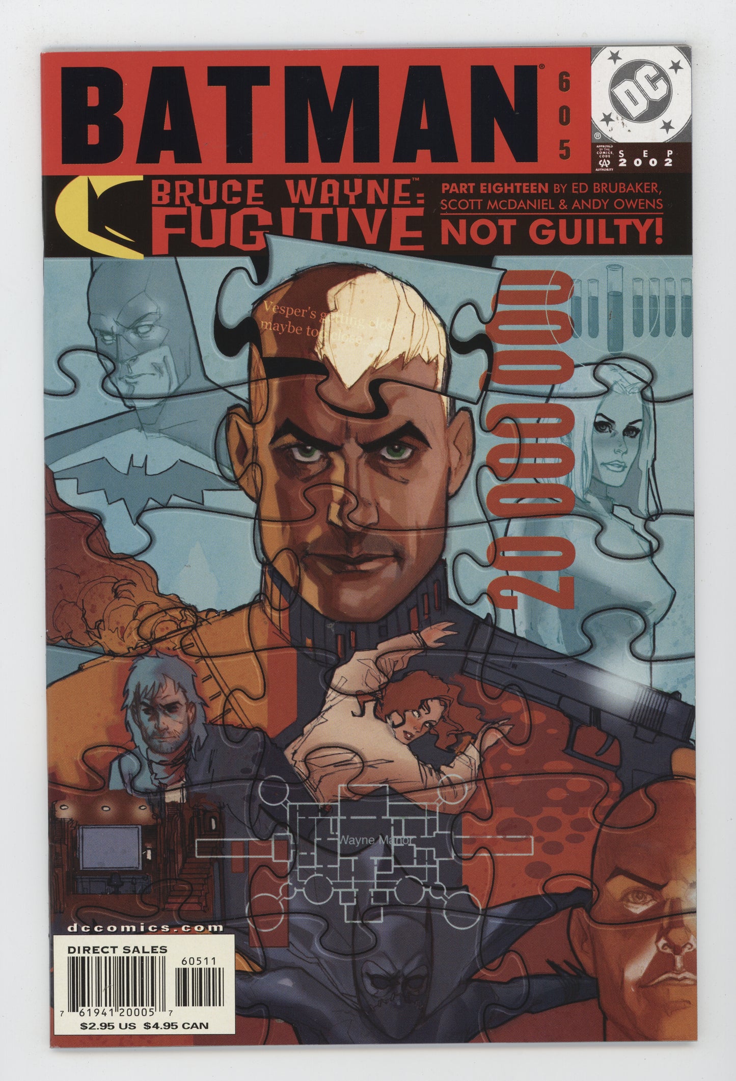 Batman 605 DC 2002 Phil Noto Ed Brubaker Bruce Wayne Fugitive 11