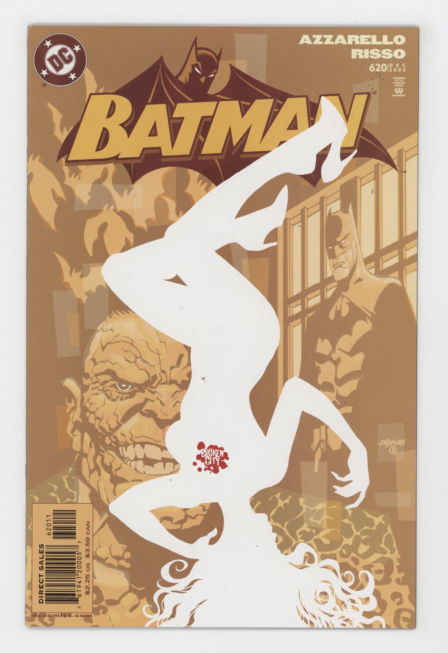 Batman 620 DC 2003 Dave Johnson Brian Azzarello Killer Croc - Golden Apple Comics