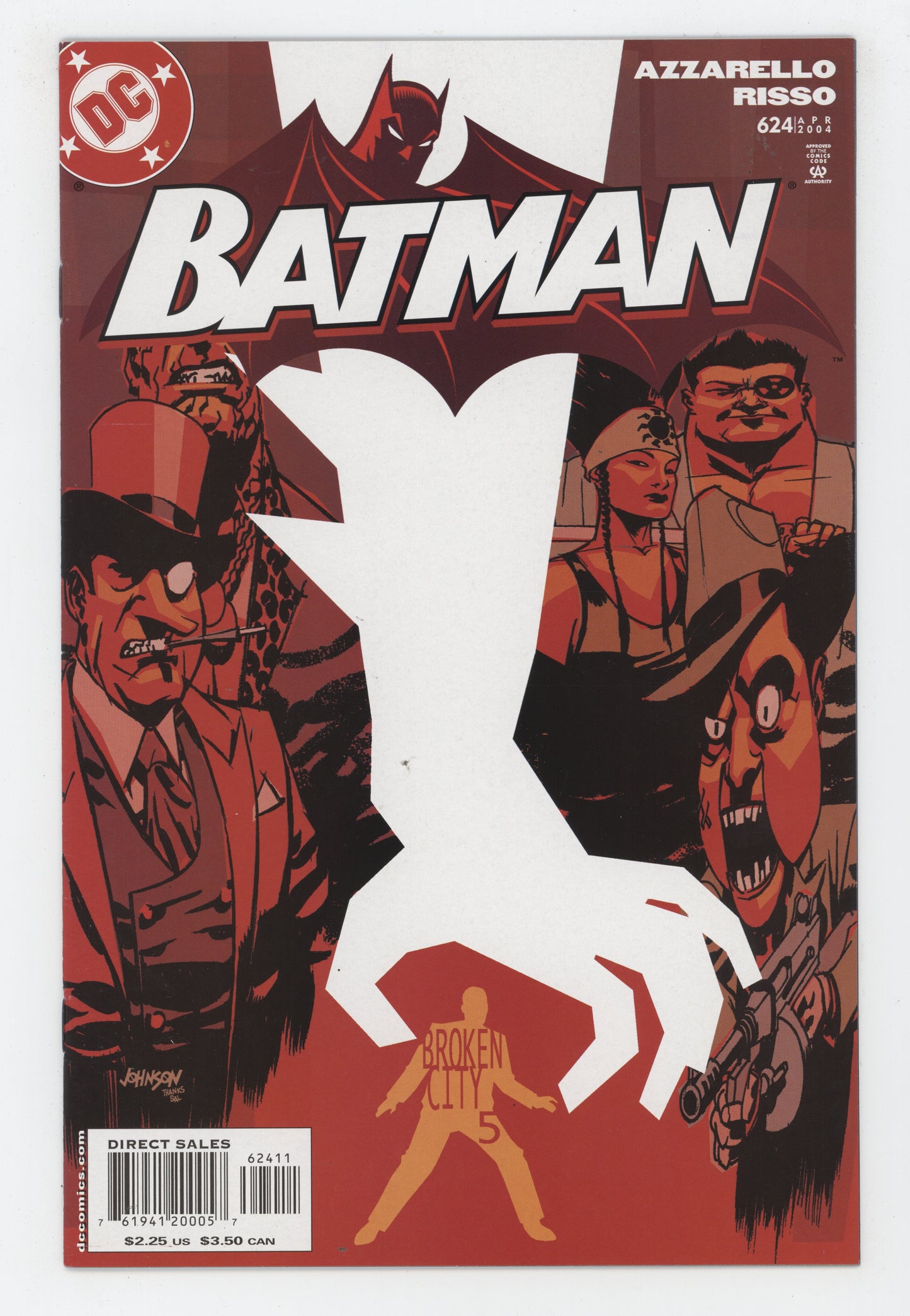 Batman 624 DC 2004 Dave Johnson Brian Azzarello Penguin - Golden Apple Comics