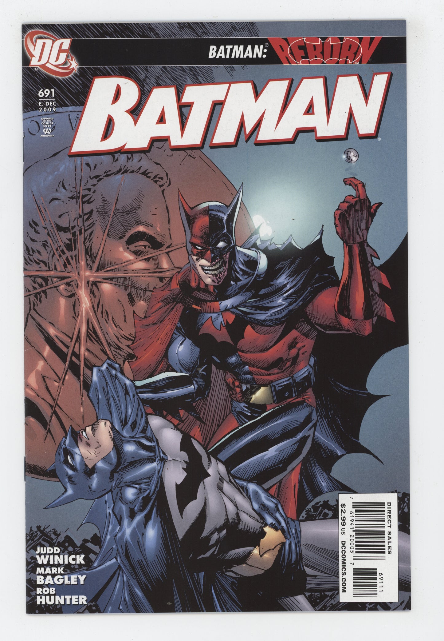 Batman 691 DC 2009 Tony Daniel Judd Winick Reborn 5