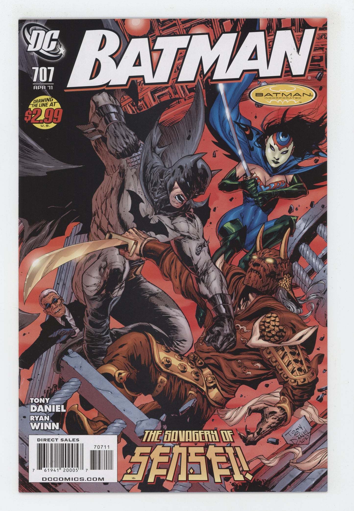 Batman 707 DC 2011 Tony Daniel Peacock - Golden Apple Comics