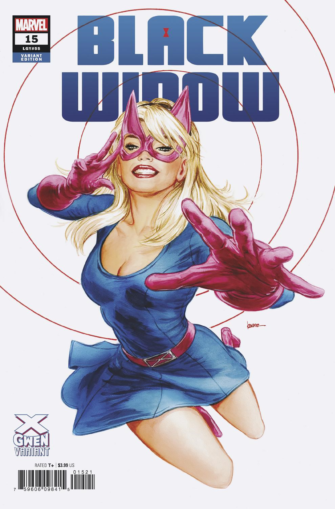 Black Widow #15 B Kaare Andrews X-Gwen Variant (04/06/2022) Marvel - Golden Apple Comics