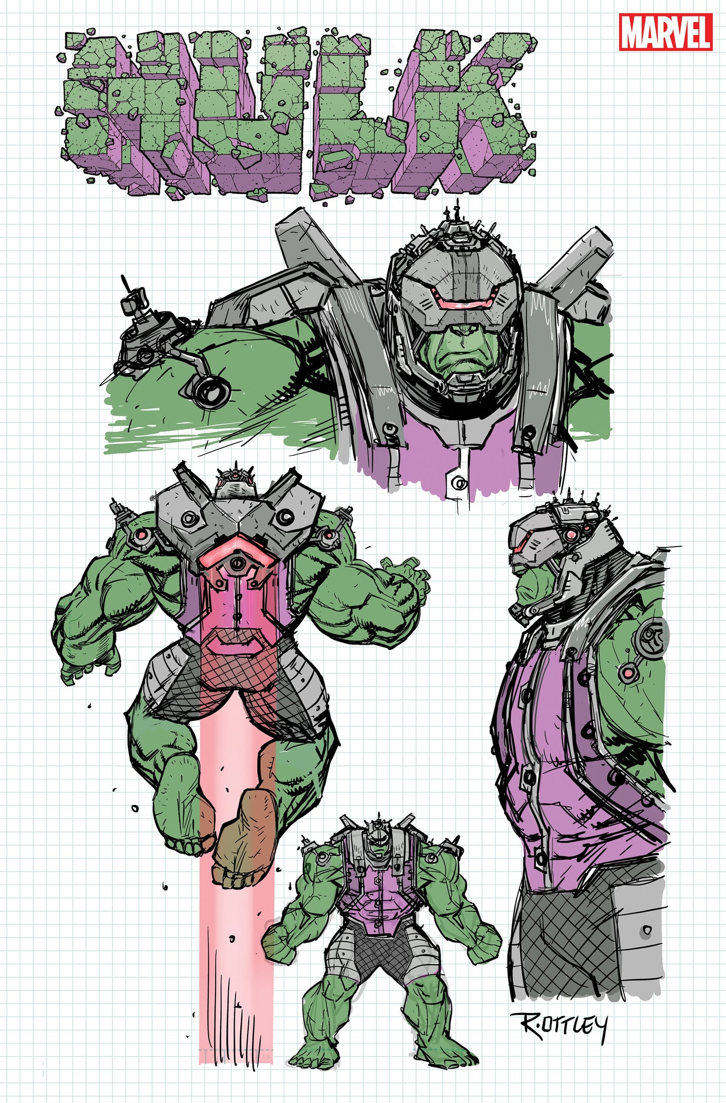 Hulk #1 1:10 Ryan Ottley Design Variant (11/24/2021) Marvel - Golden Apple Comics