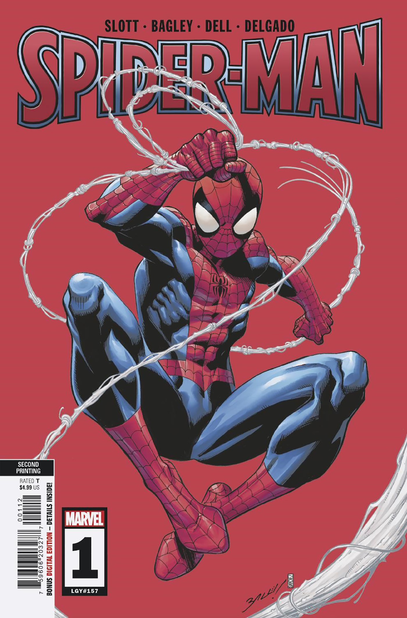 Spider-Man #1 2nd Print Mark Bagley Variant (11/16/2022) Marvel - Golden Apple Comics