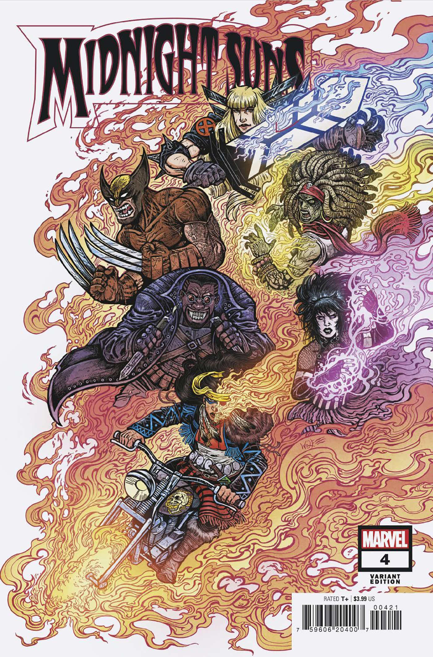 Midnight Suns #4 C 1:25 Maria Wolf Variant (12/28/2022) Marvel - Golden Apple Comics
