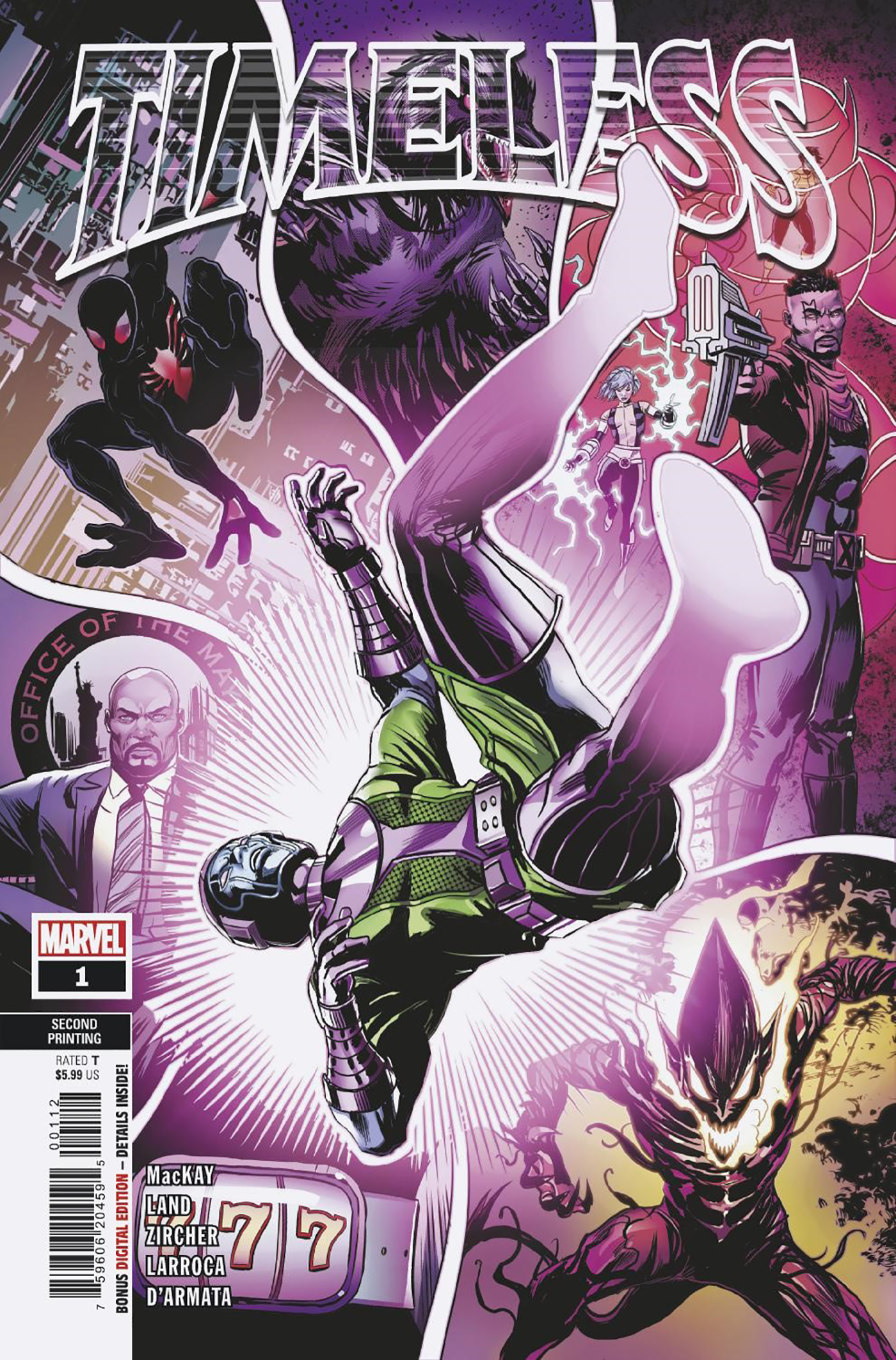 Timeless #1 2nd Print Patrick Zircher Variant (02/15/2023) Marvel - Golden Apple Comics