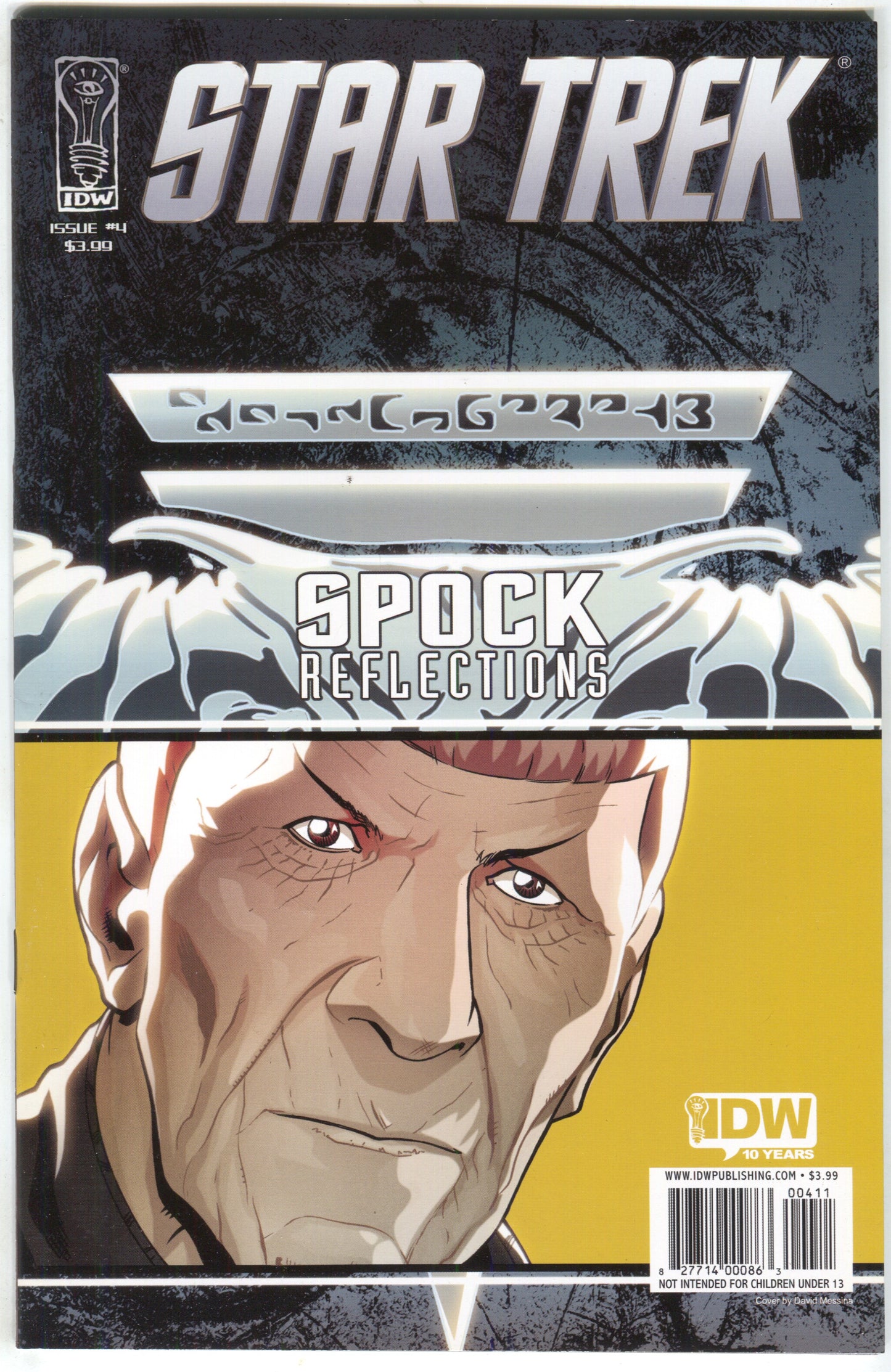Star Trek Spock Reflections 4 A IDW 2009 NM David Messina