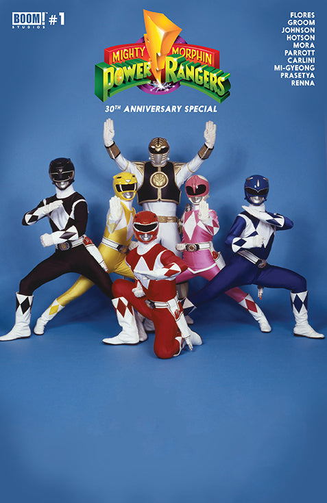 MIghty Morphin Power Rangers MMPR 30Th Annv Special #1 D Photo Variant  (08/30/2023) Boom